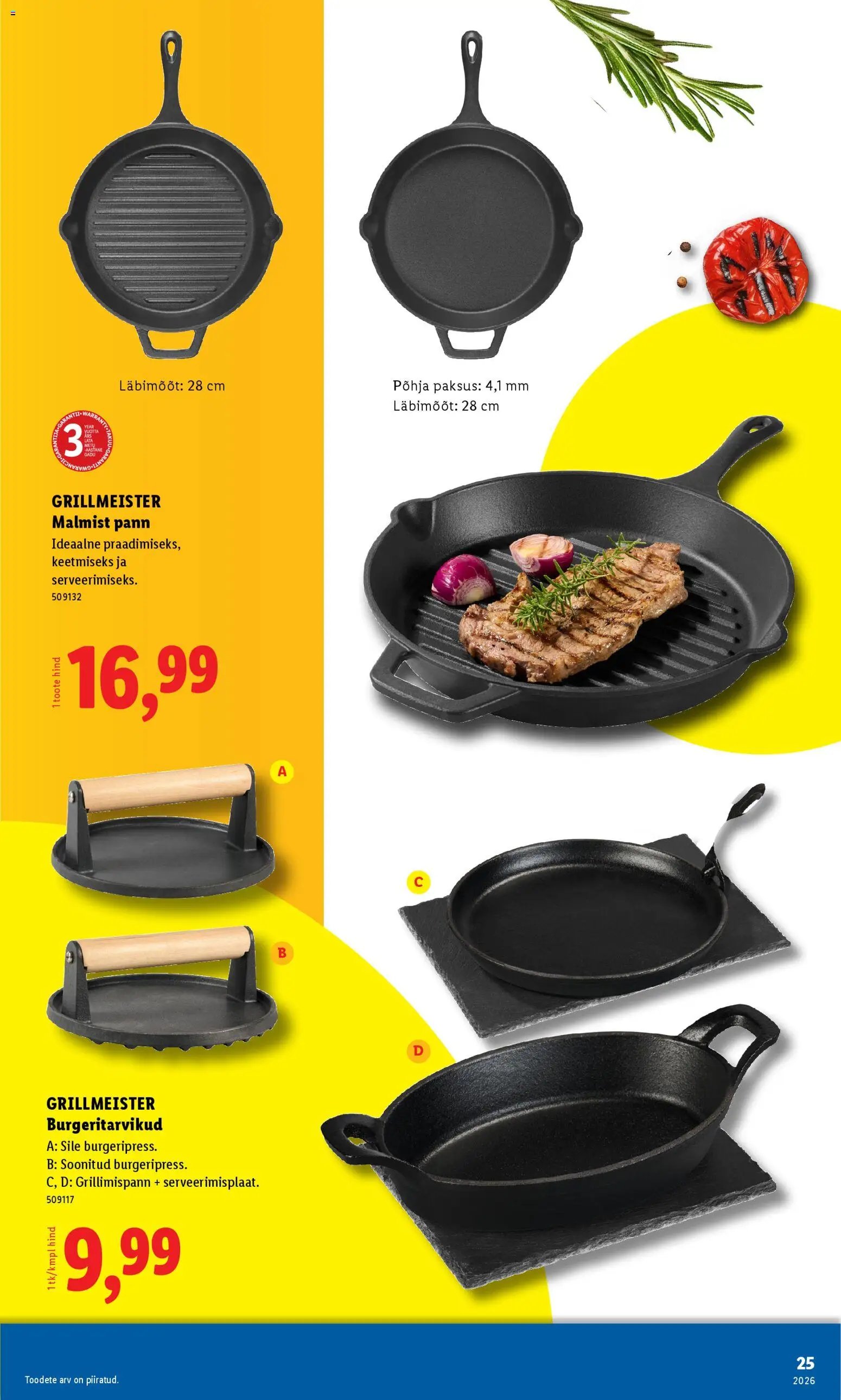 Lidl Grilli kataloog Esmaspaevast
