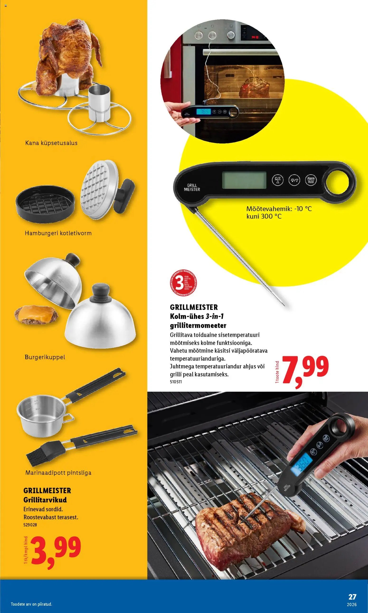 Lidl Grilli kataloog Esmaspaevast