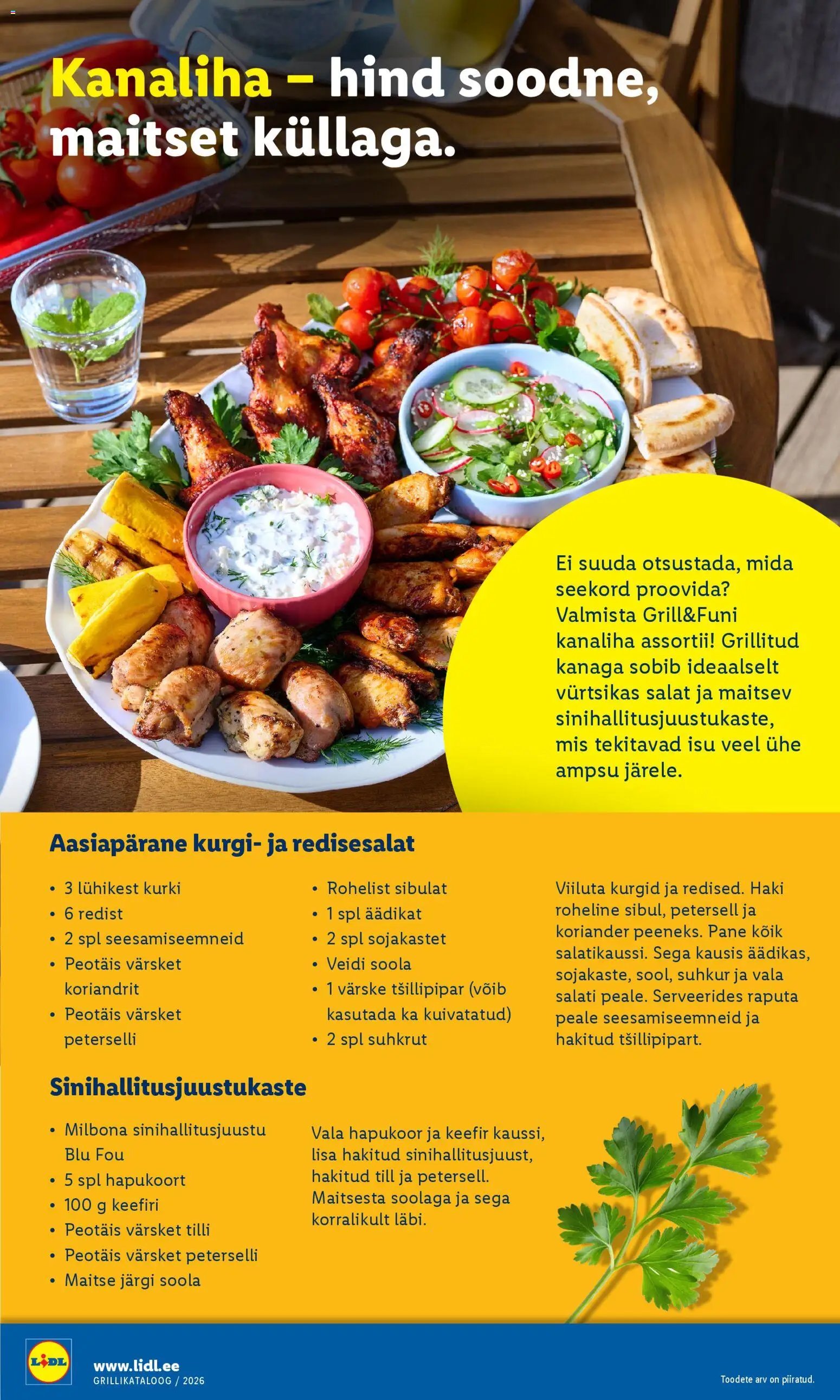 Lidl Grilli kataloog Esmaspaevast