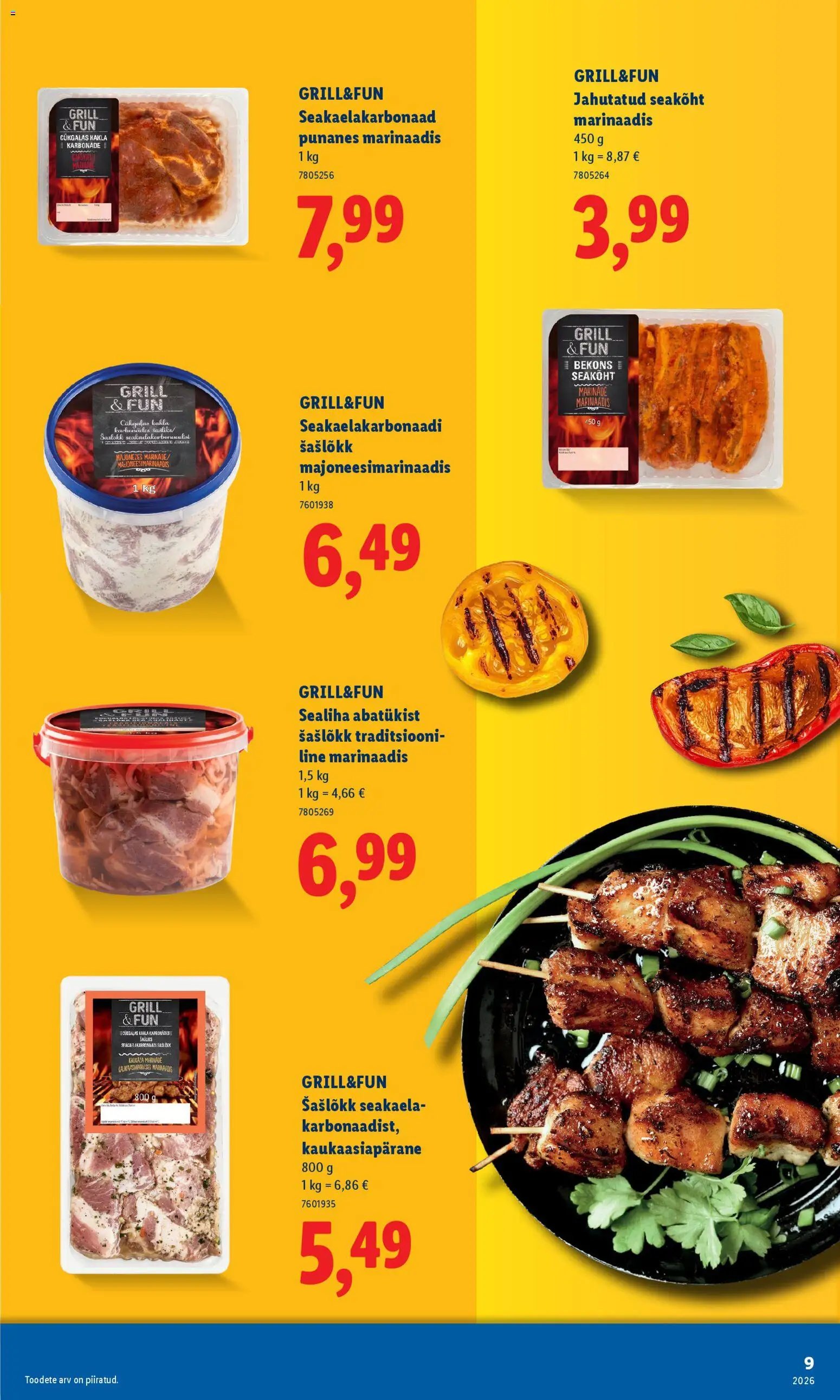 Lidl Grilli kataloog Esmaspaevast