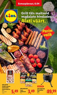 Lidl Grilli kataloog Esmaspaevast