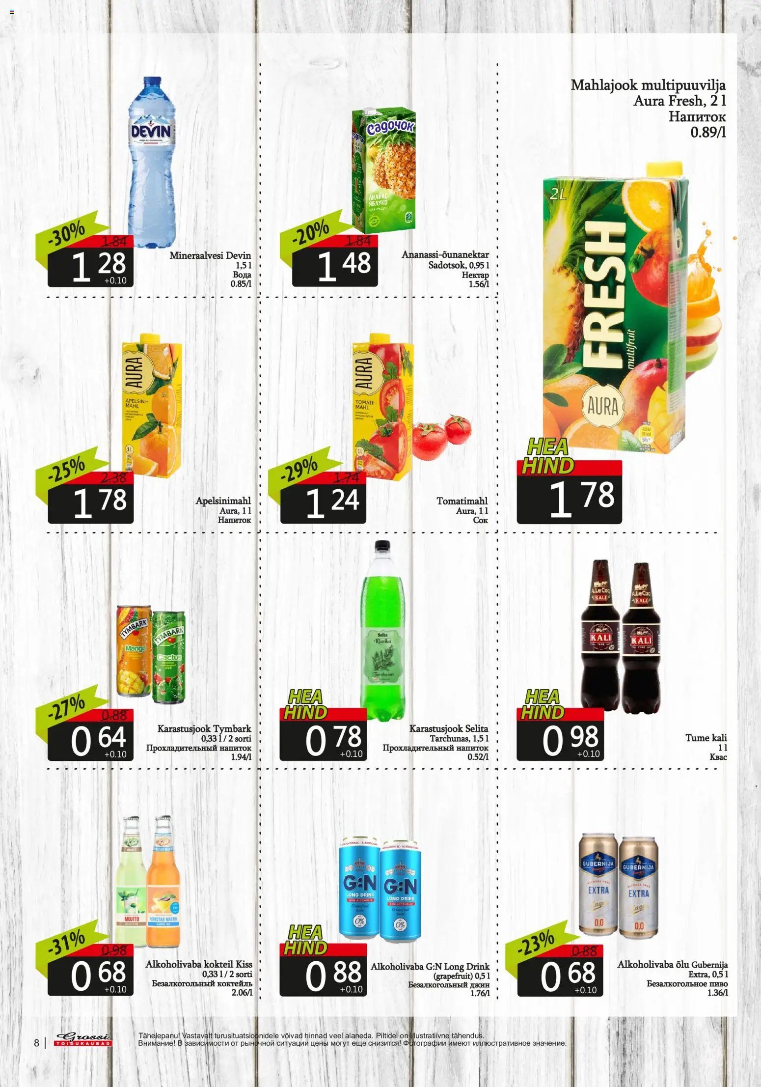 Grossi Toidukaubad Kliendileht