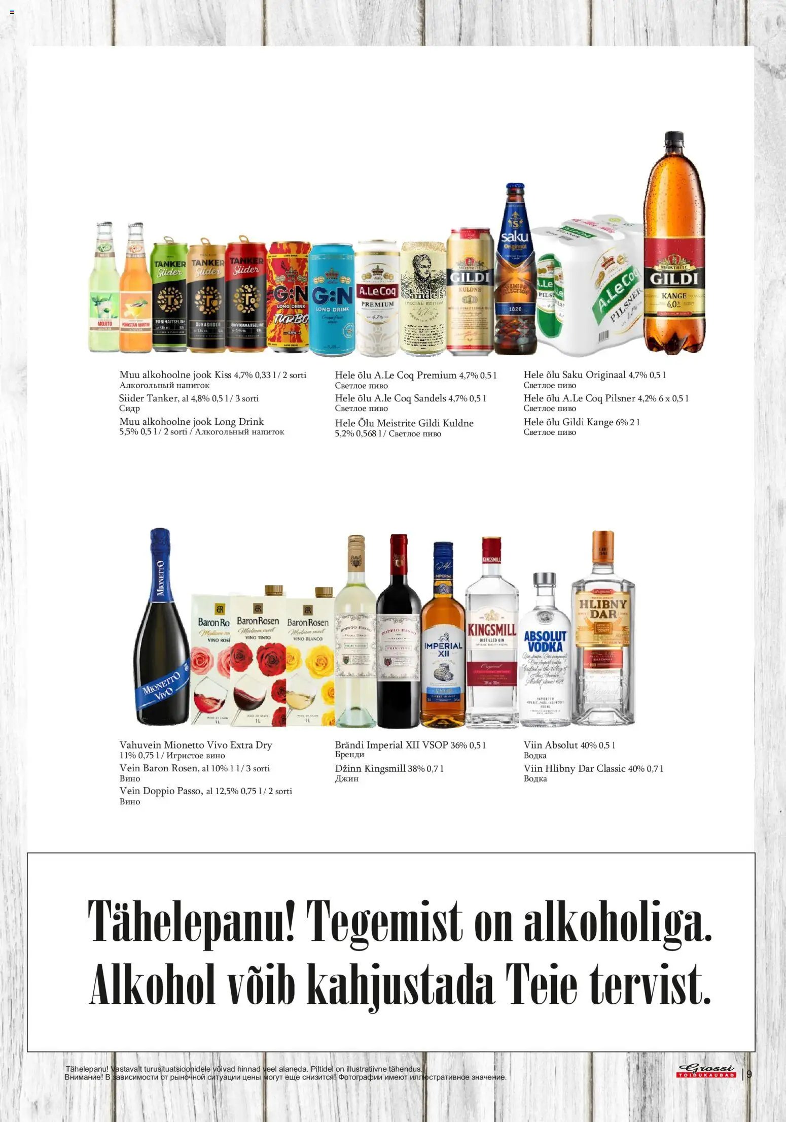 Grossi Toidukaubad Kliendileht