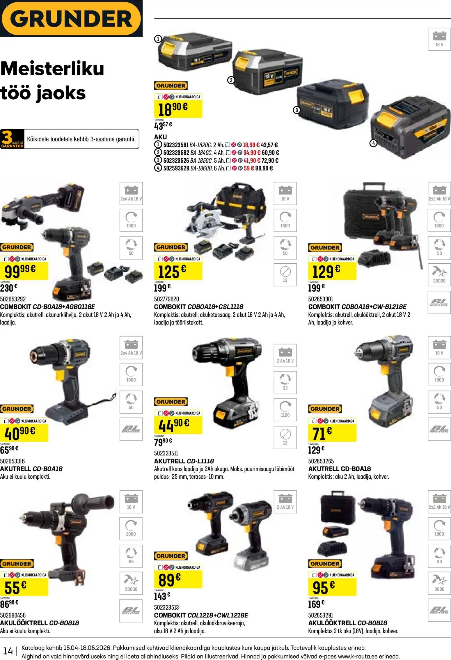 K-Rauta Tööriistakataloog