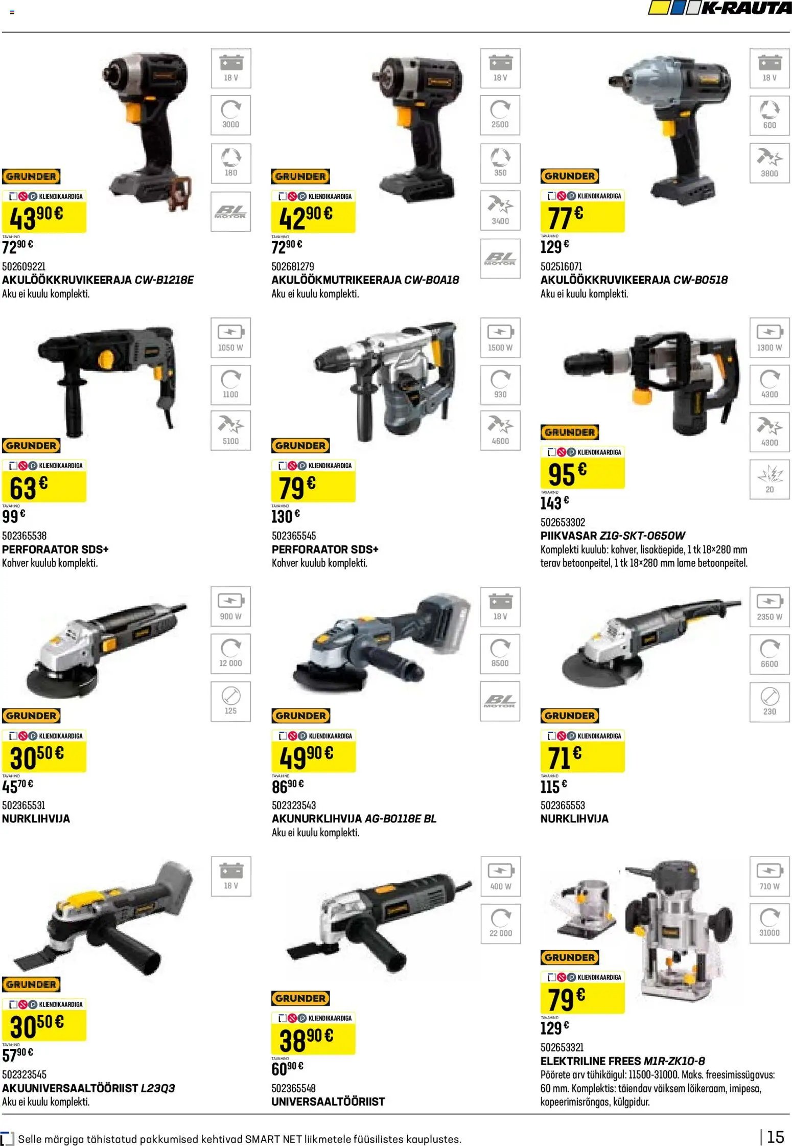 K-Rauta Tööriistakataloog