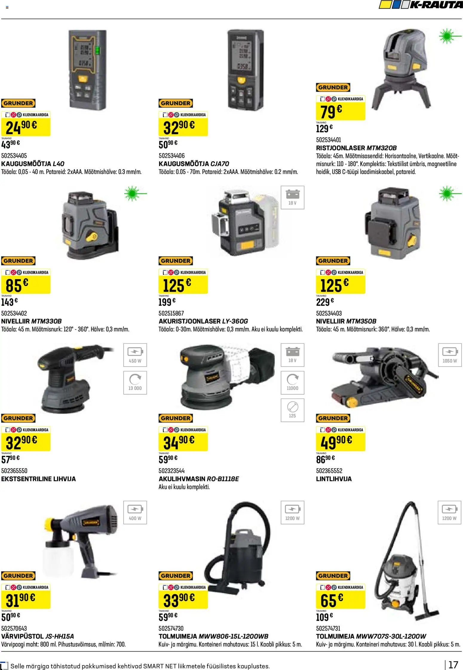 K-Rauta Tööriistakataloog