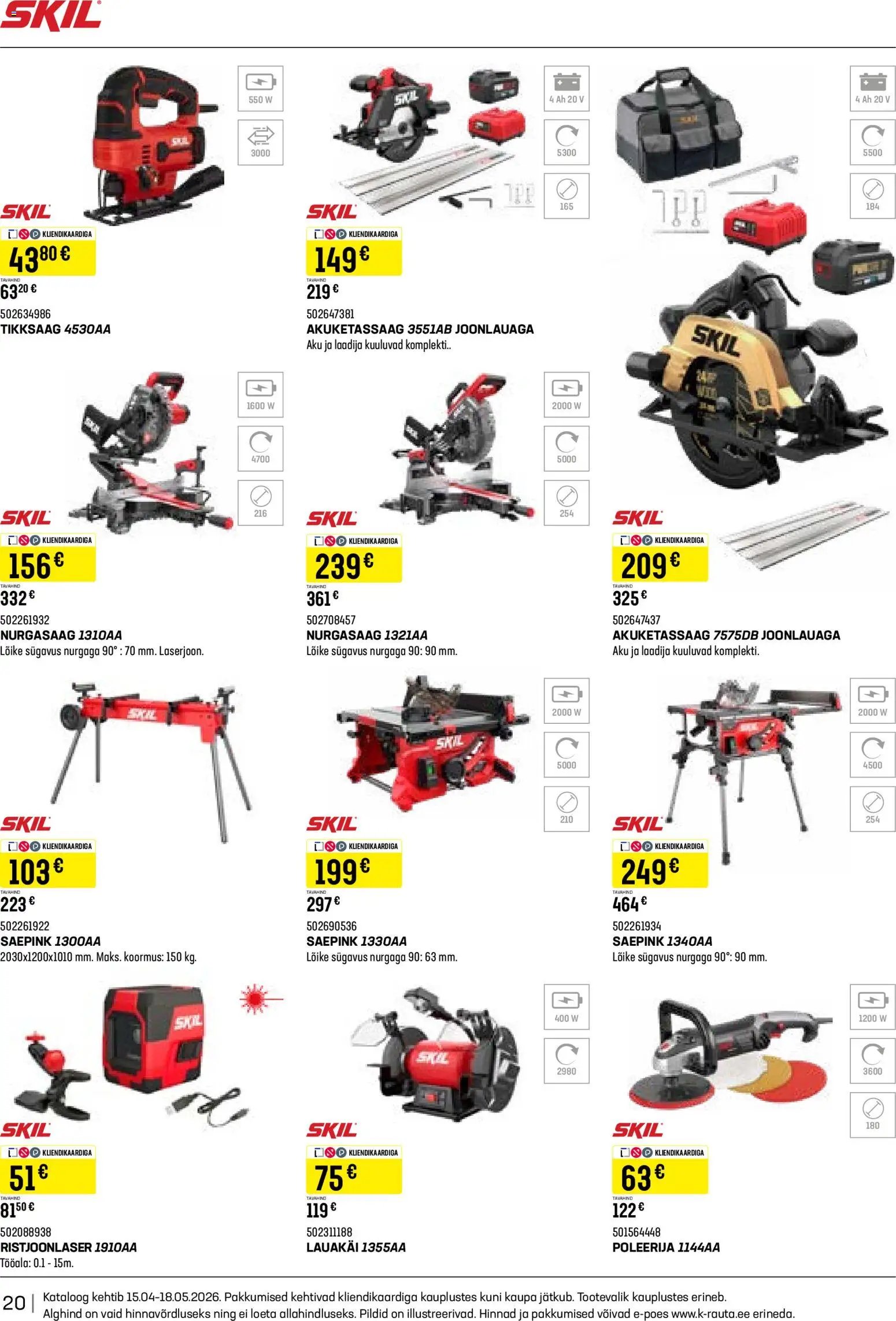 K-Rauta Tööriistakataloog