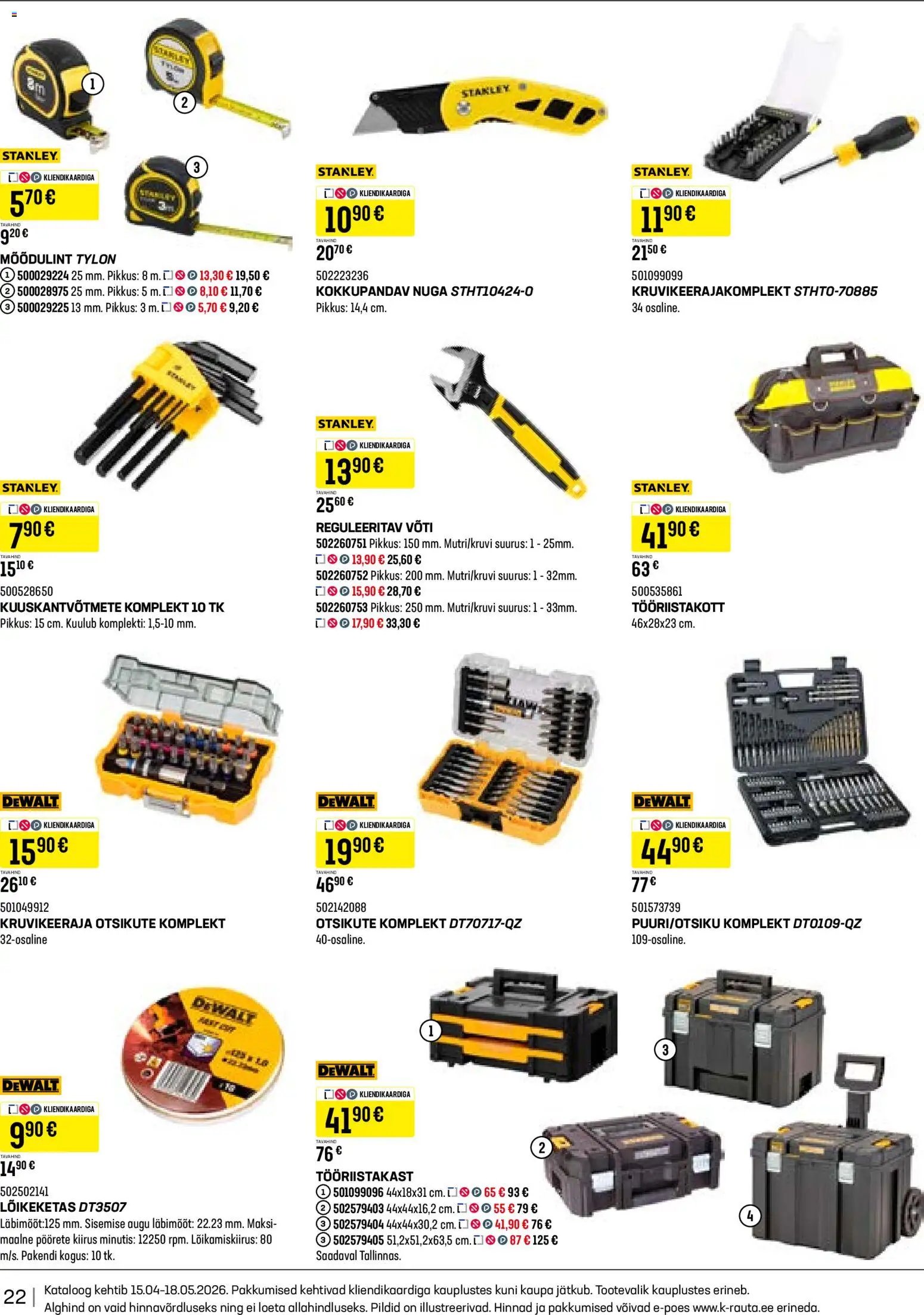 K-Rauta Tööriistakataloog