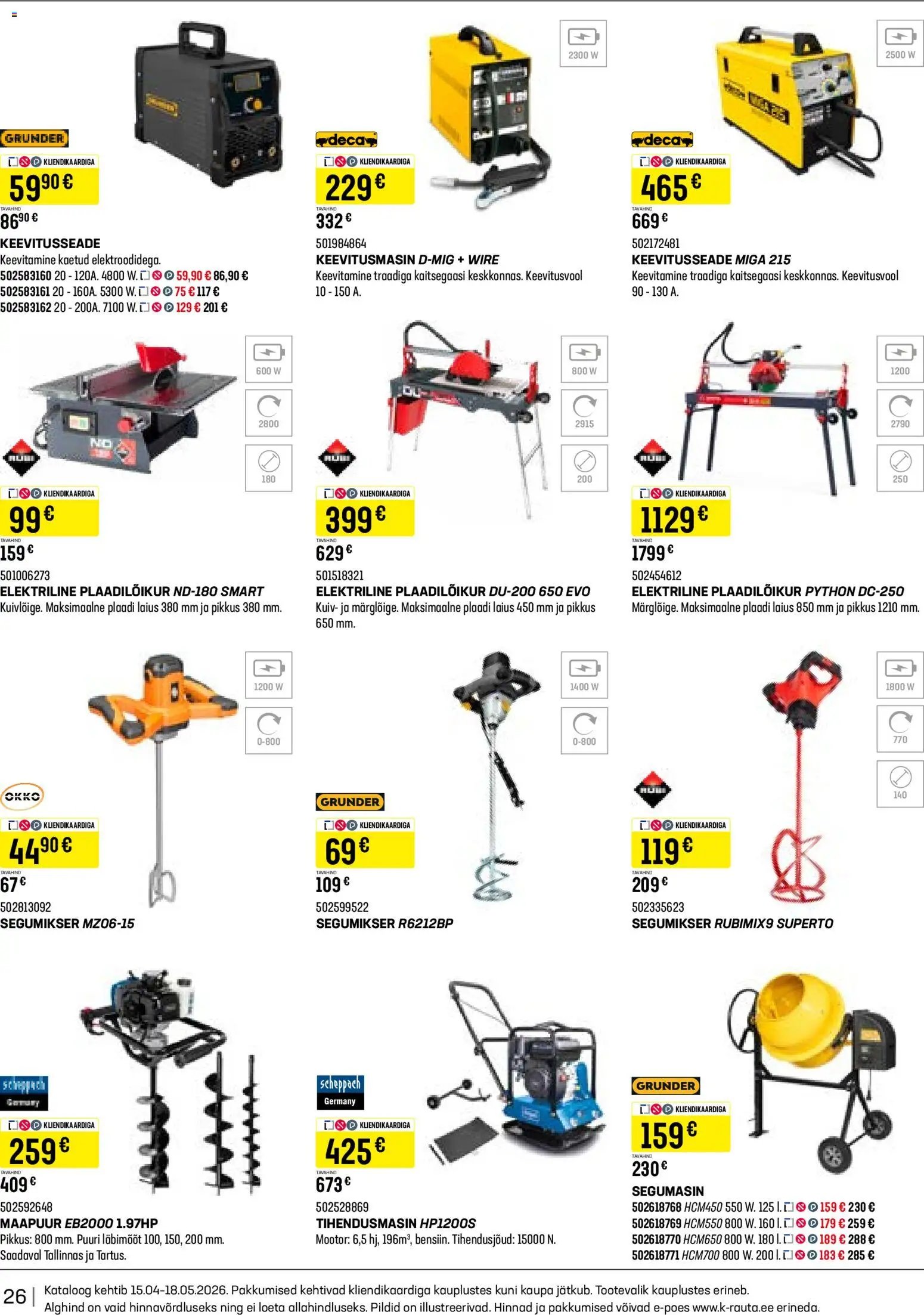 K-Rauta Tööriistakataloog