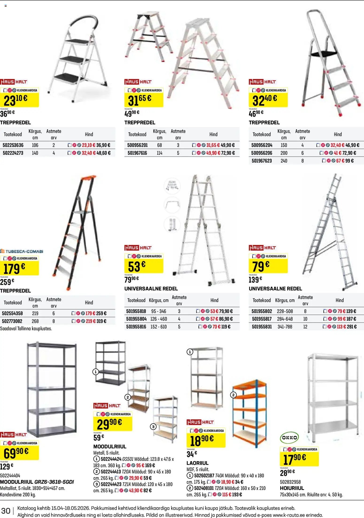 K-Rauta Tööriistakataloog