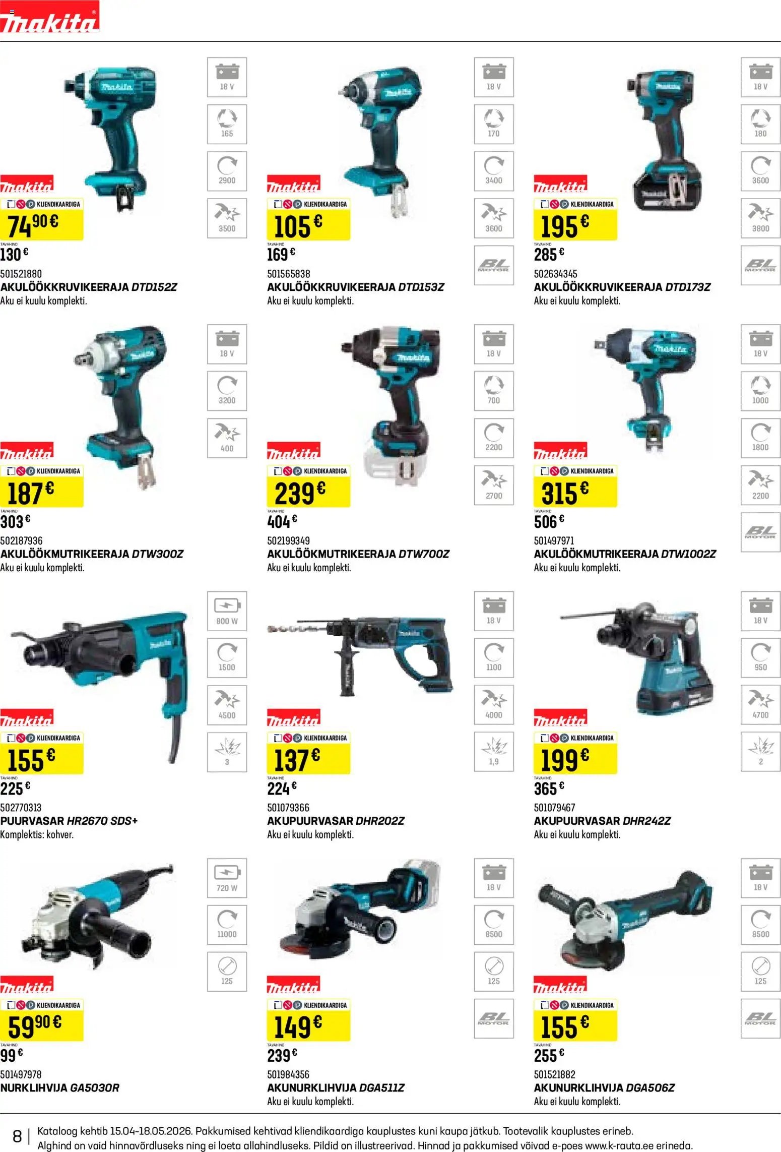 K-Rauta Tööriistakataloog