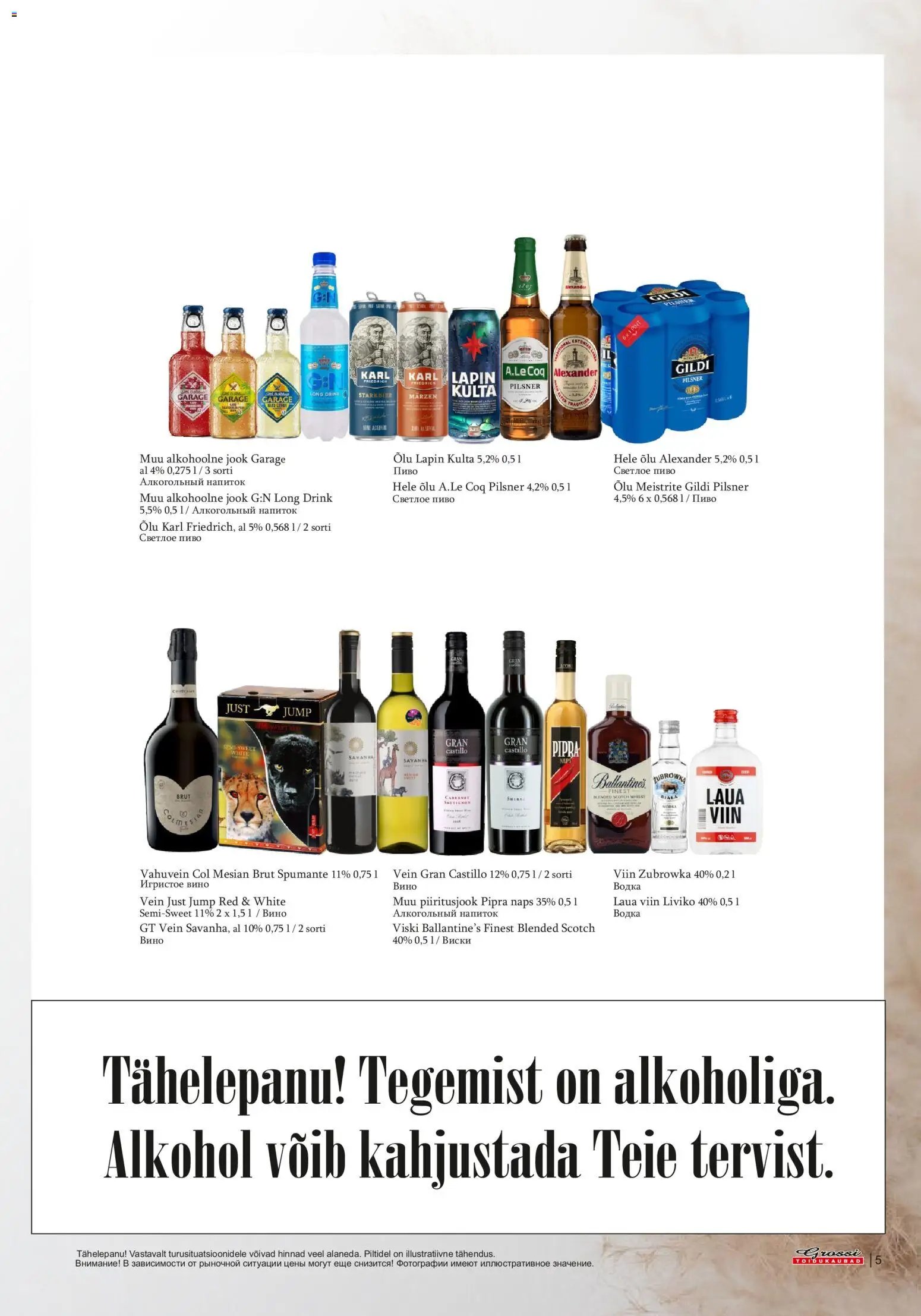 Grossi Toidukaubad Kliendileht