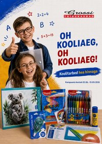 Grossi Toidukaubad Koolitarbed hea hinnaga