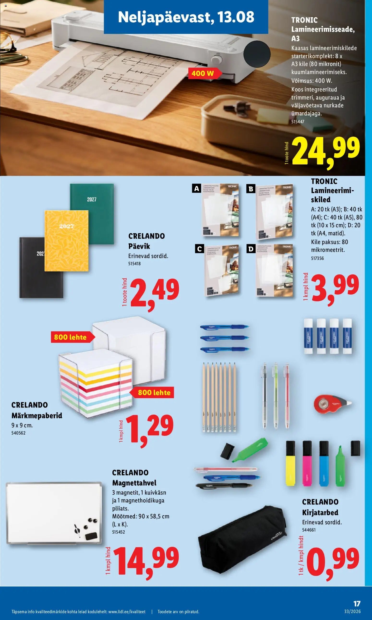 Lidl Tööstuskaupade pakkumised