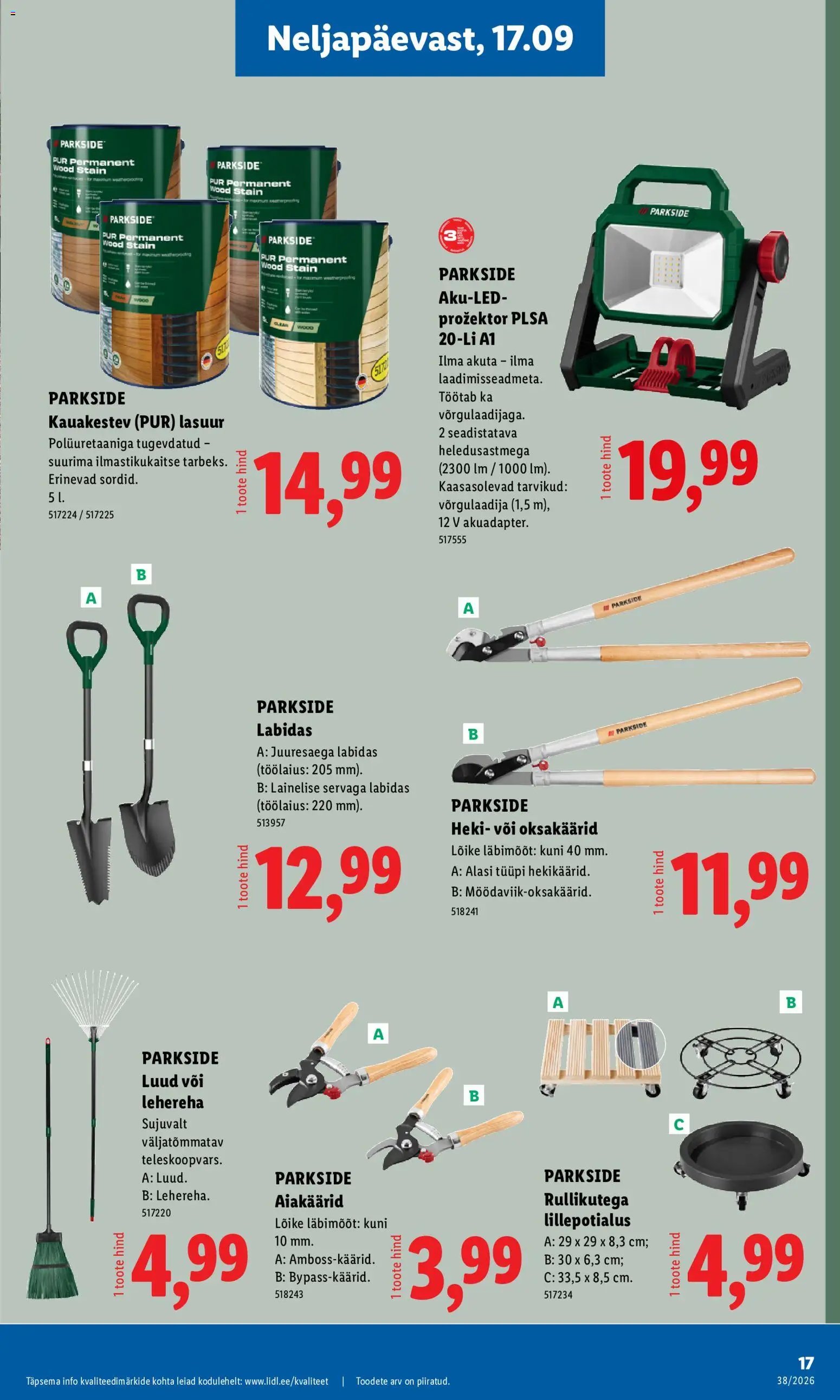 Lidl Tööstuskaupade pakkumised
