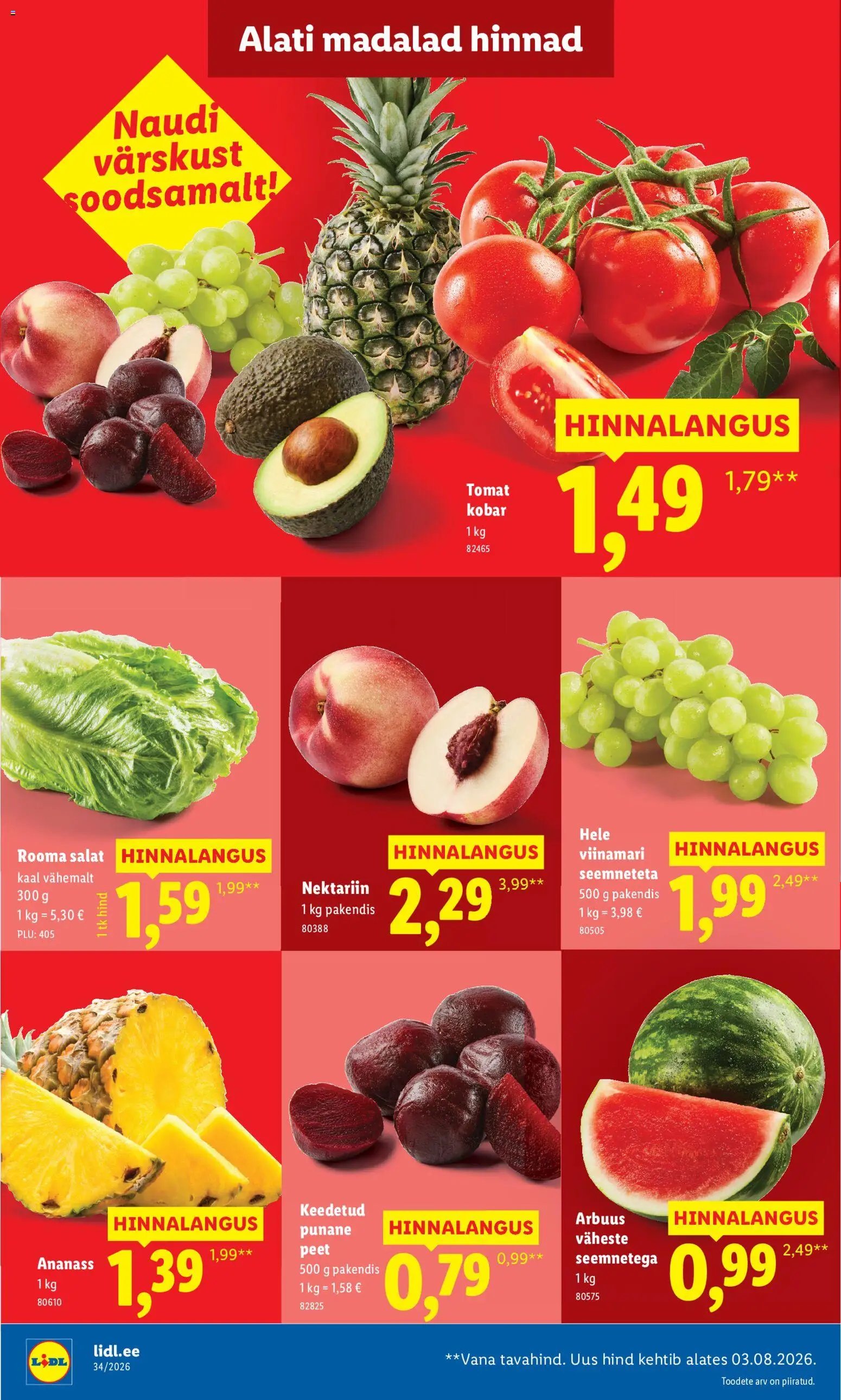 Lidl Allahindluste tormijooks