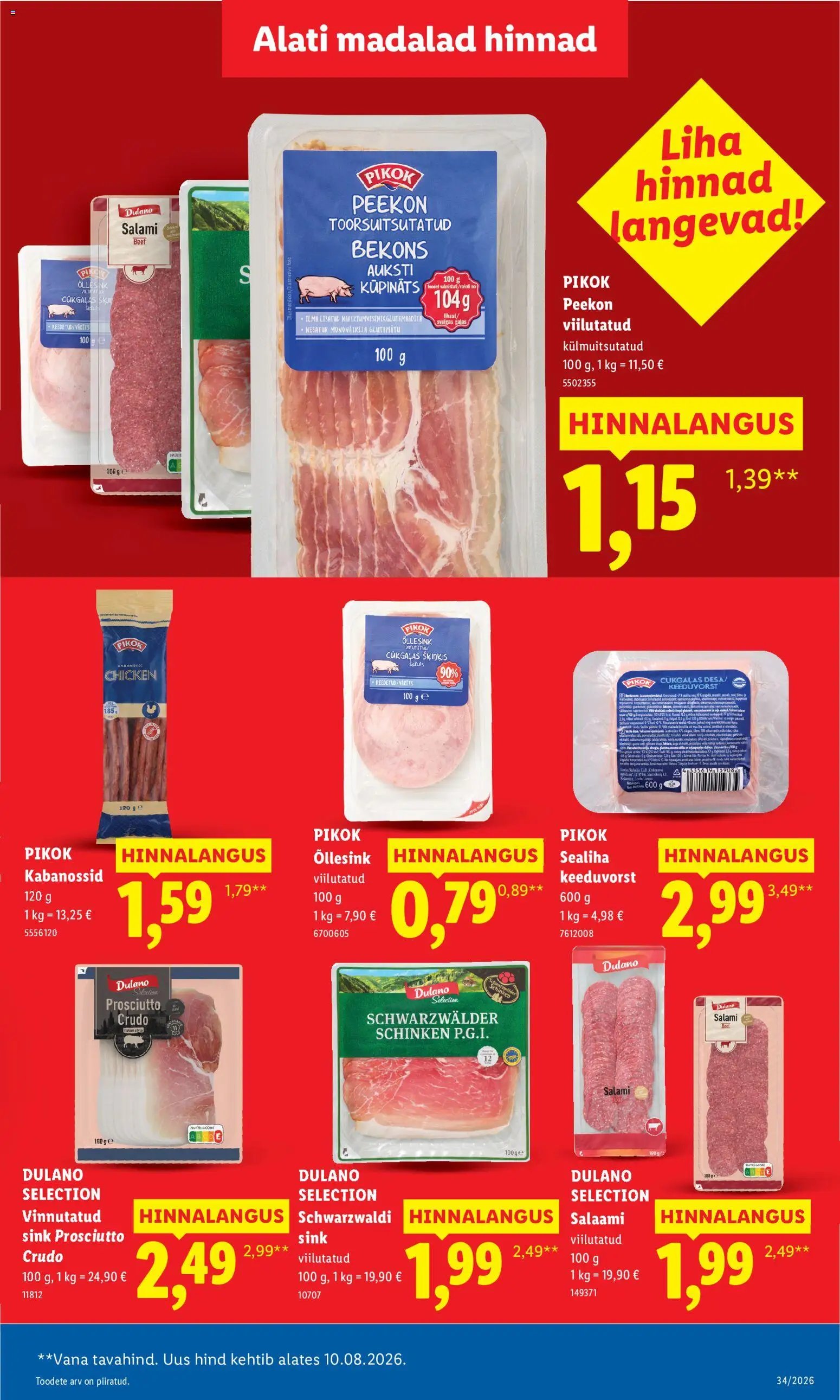 Lidl Allahindluste tormijooks
