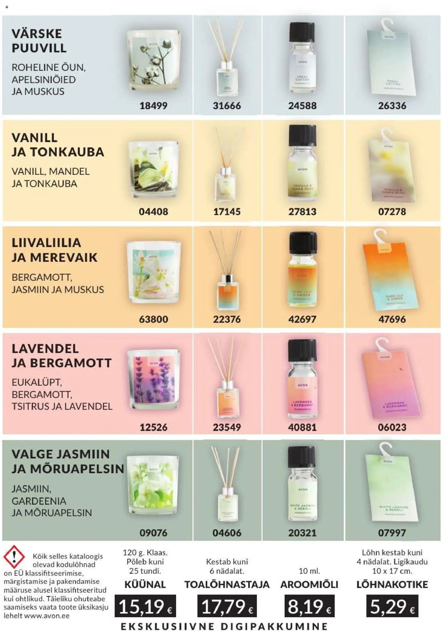 AVON Augusti kataloog