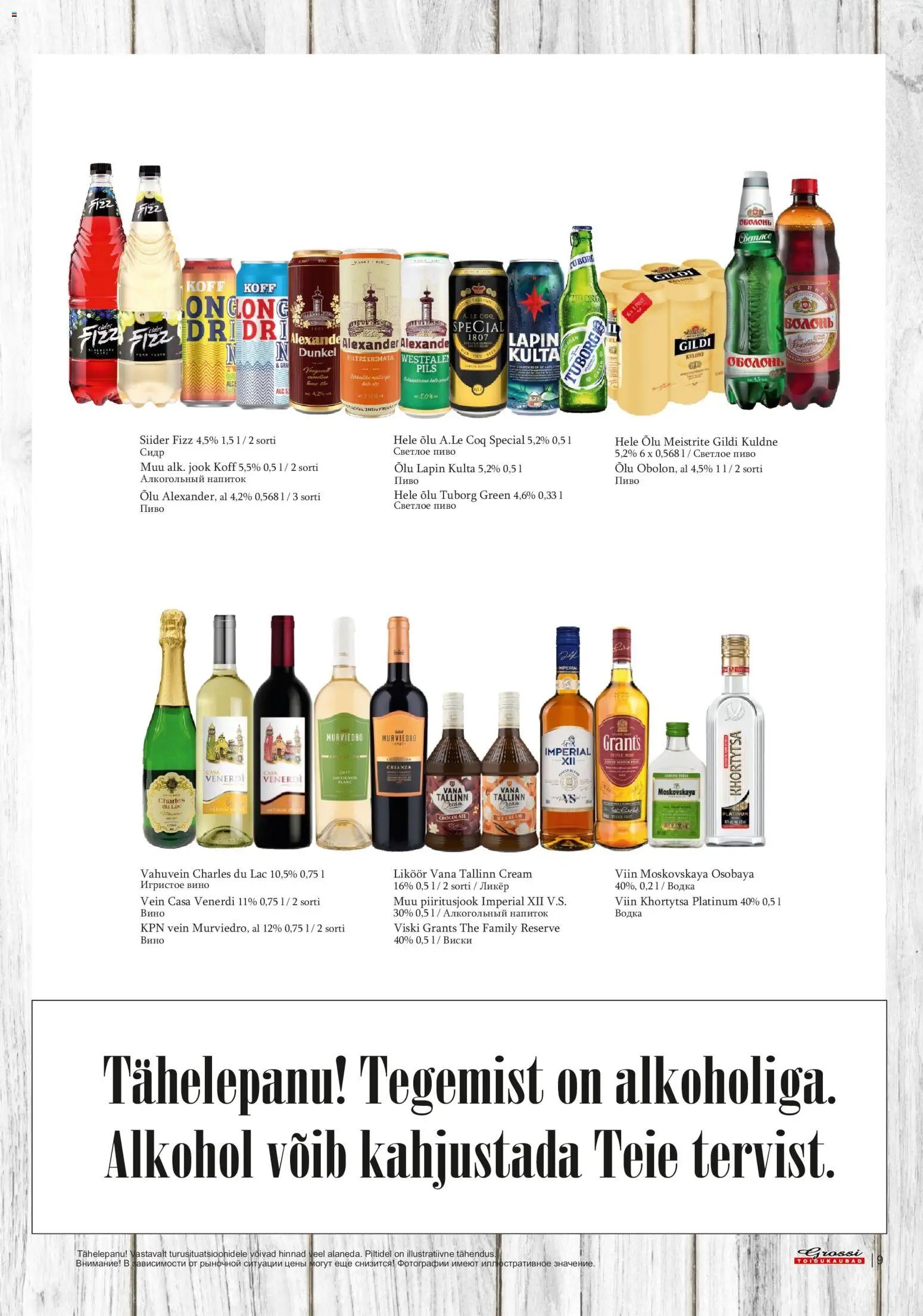Grossi Toidukaubad Kliendileht