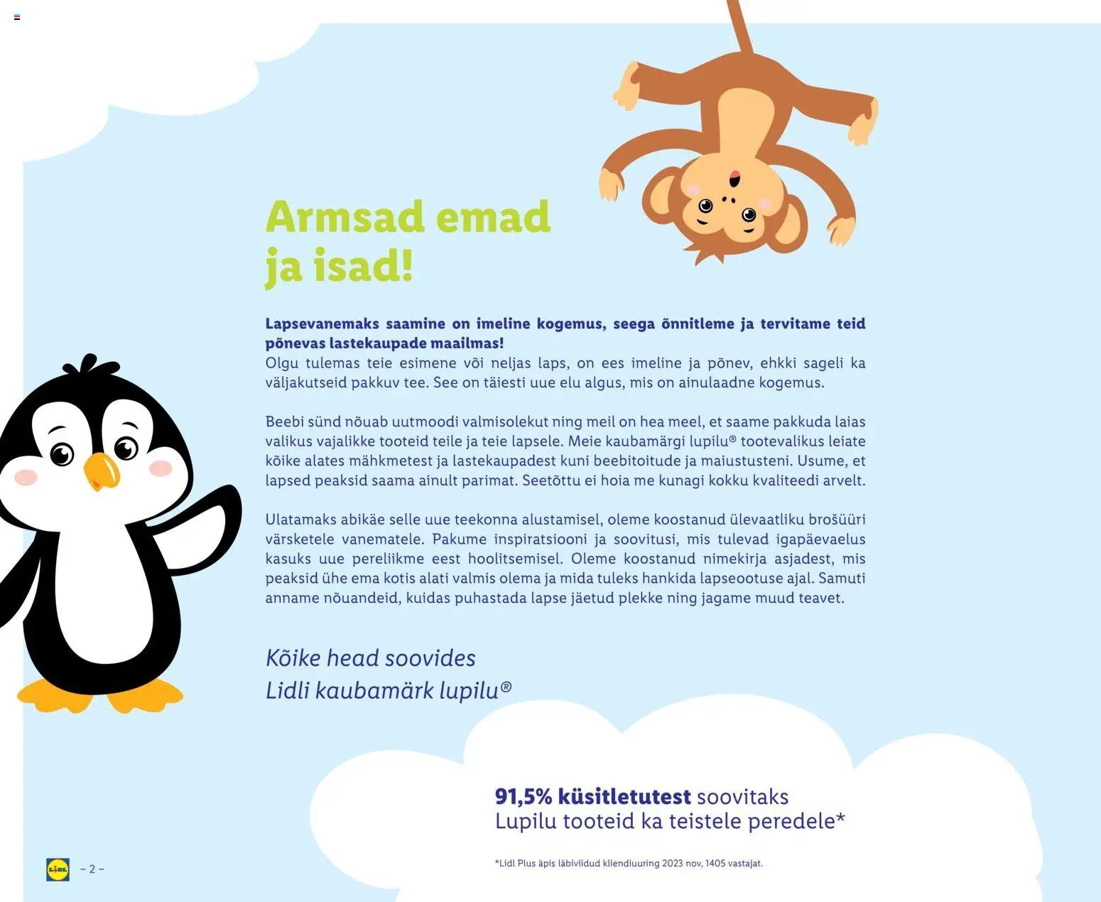 Lidl Kliendileht Lupilu
