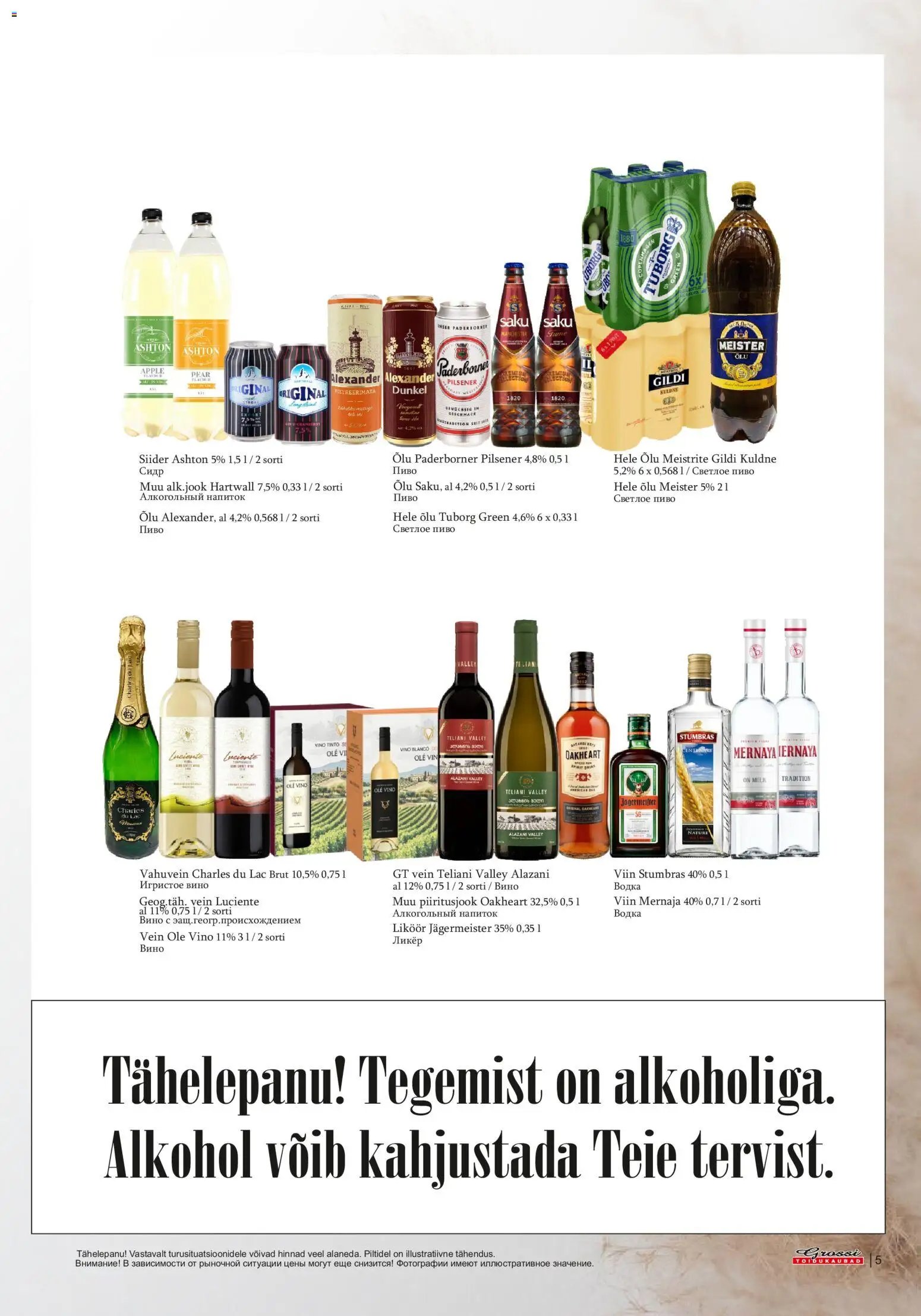 Grossi Toidukaubad Kliendileht