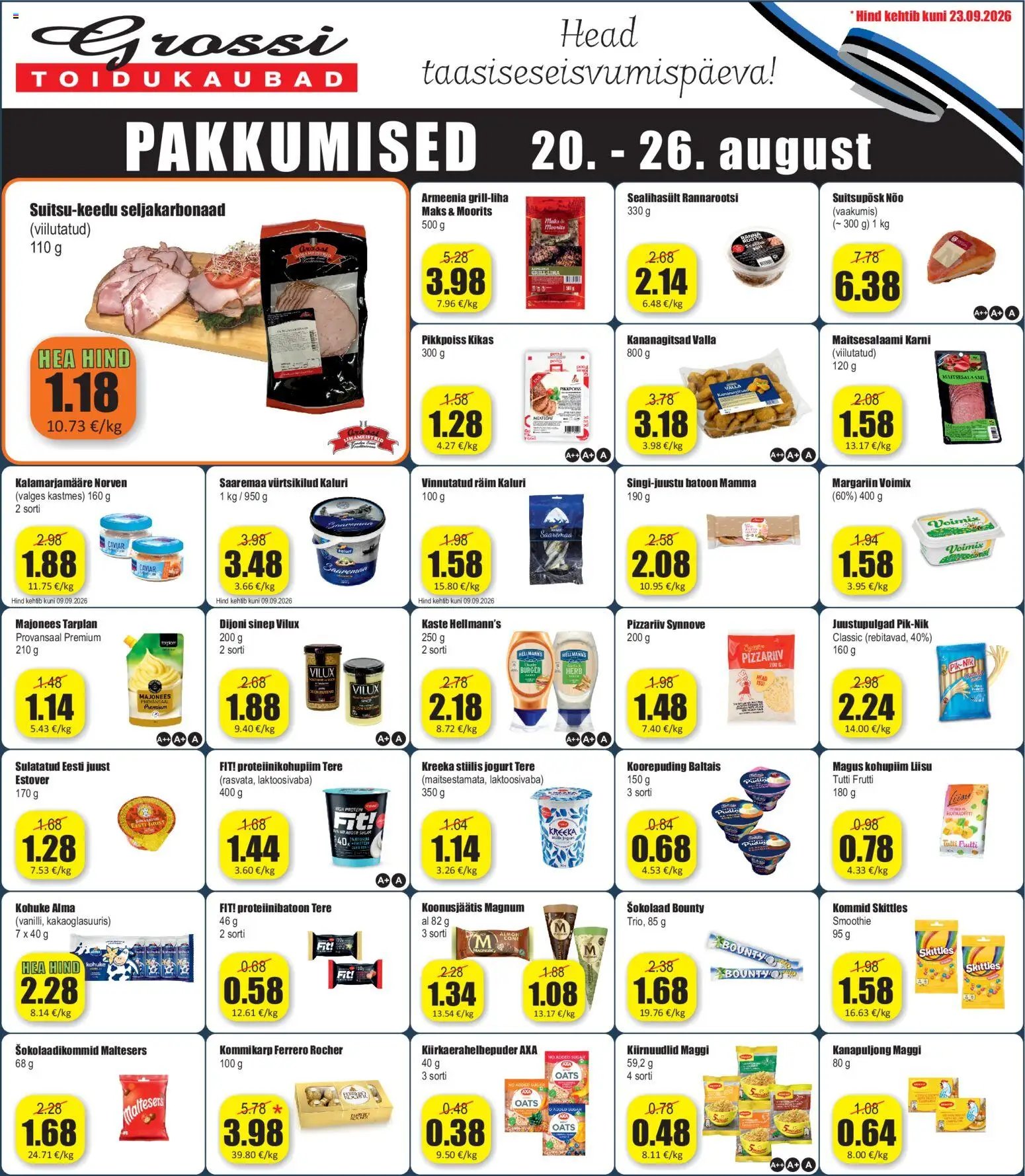 Grossi Toidukaubad Pakkumised