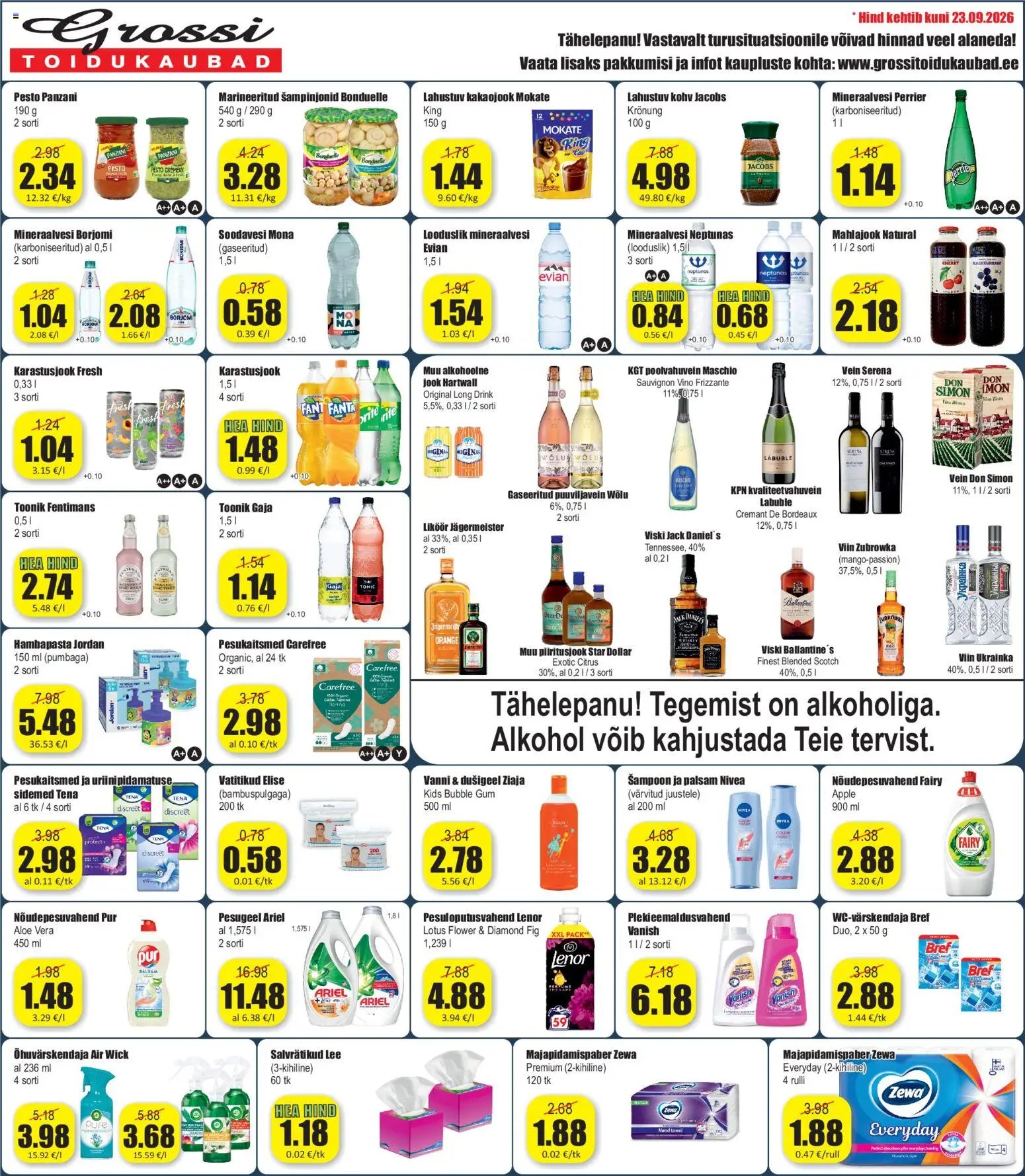 Grossi Toidukaubad Pakkumised