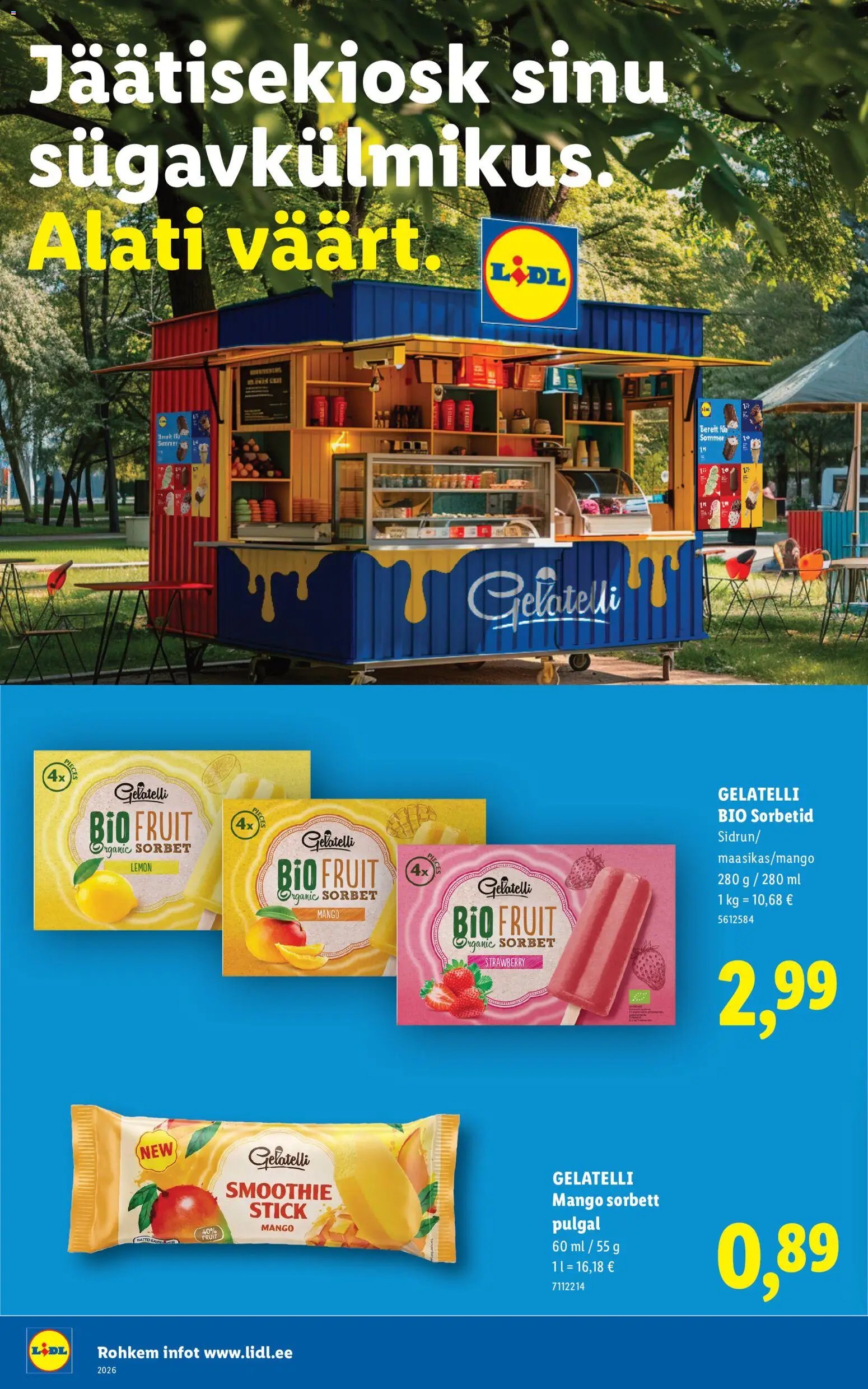 Lidl Jäätise kataloog