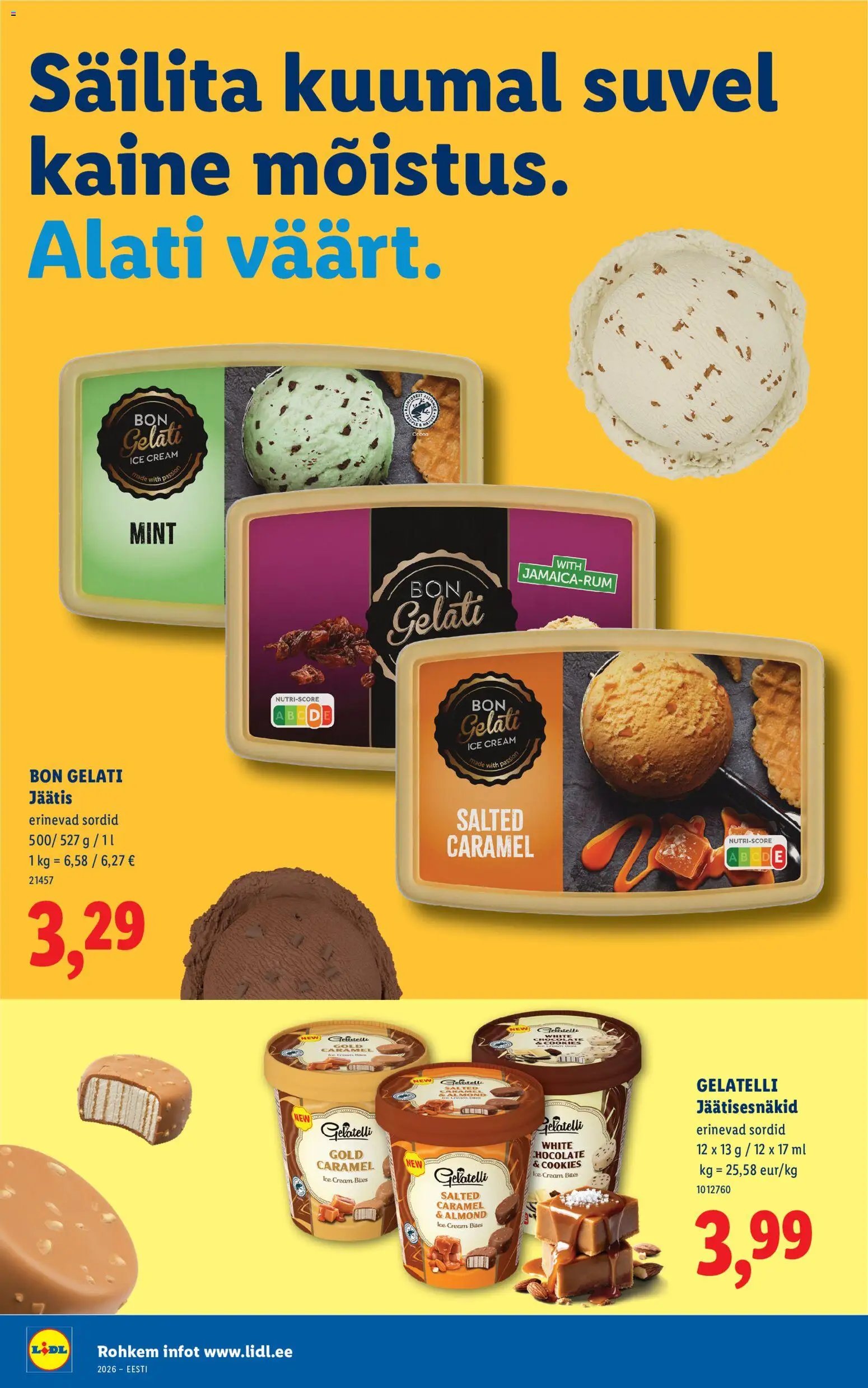 Lidl Jäätise kataloog