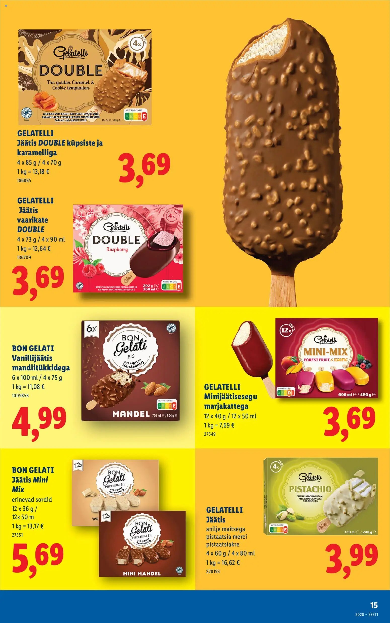 Lidl Jäätise kataloog