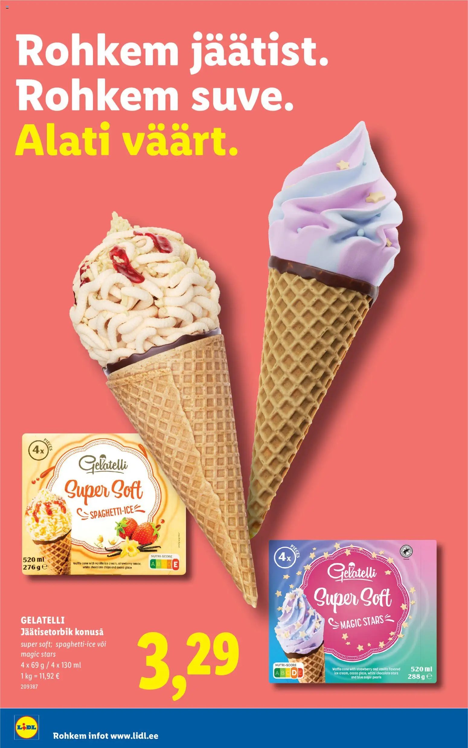 Lidl Jäätise kataloog
