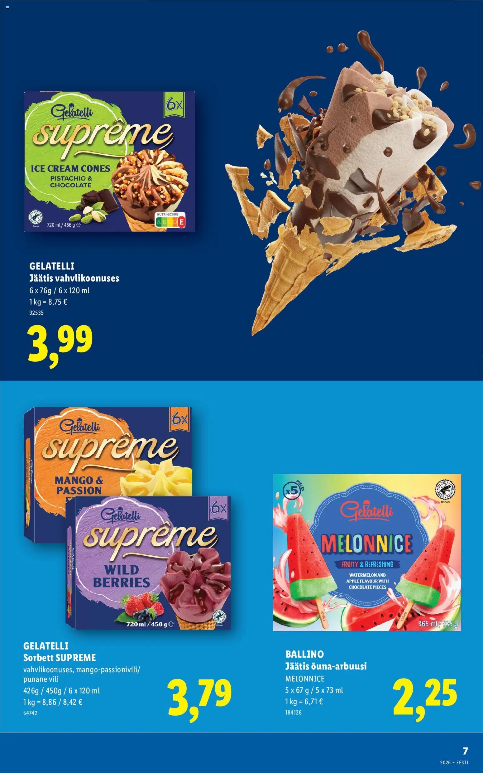 Lidl Jäätise kataloog