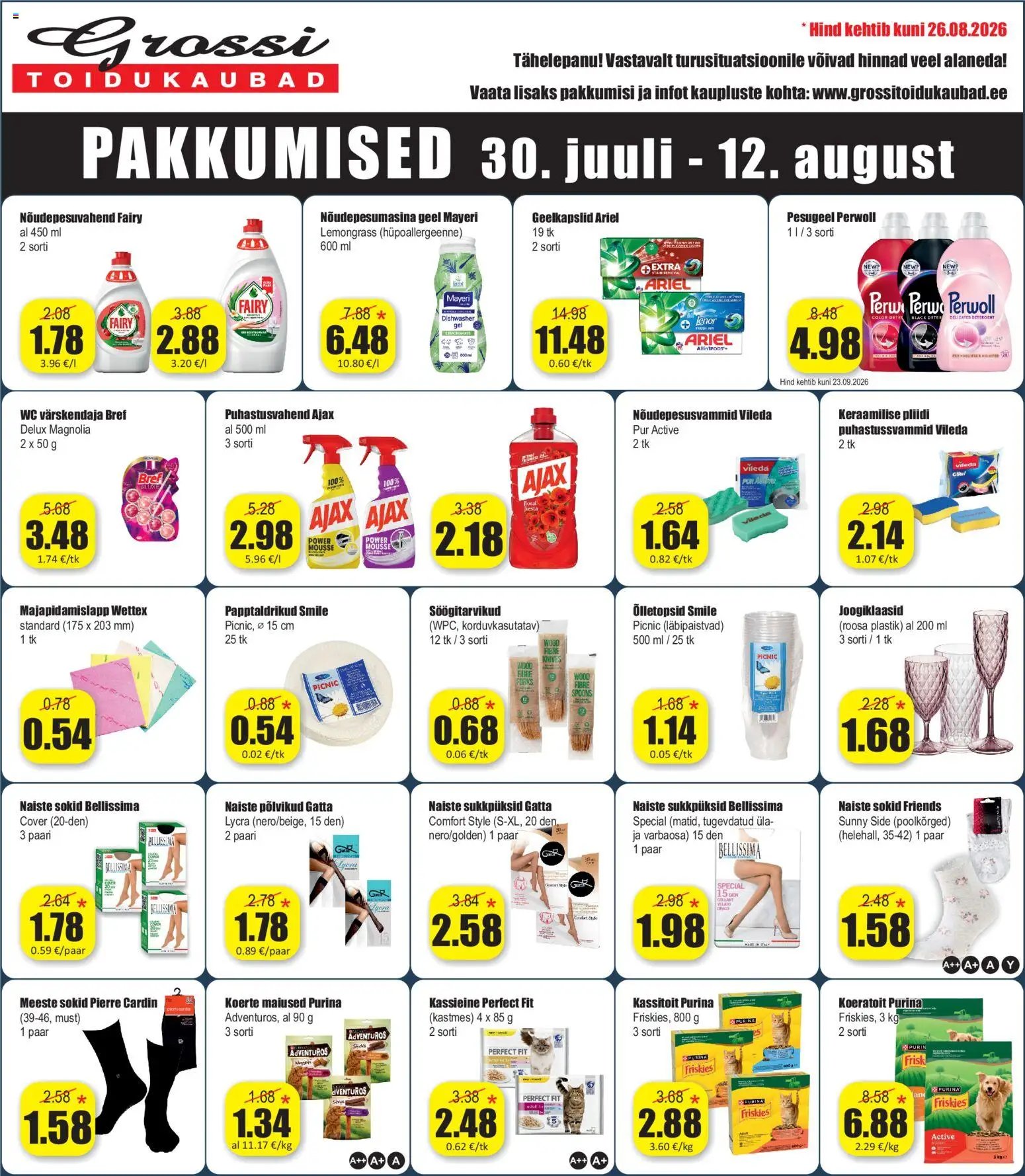 Grossi Toidukaubad Pakkumised
