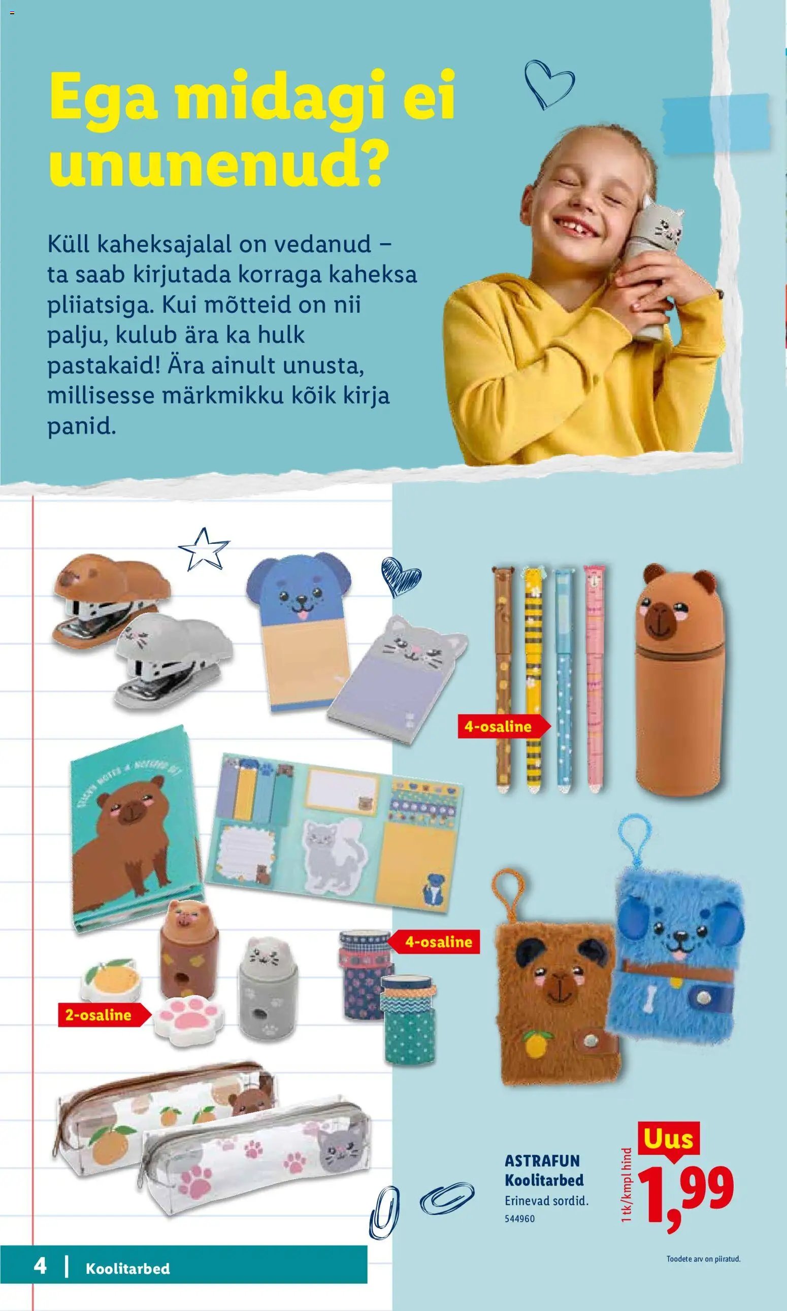 Lidl Koolitarvete kataloog 2026