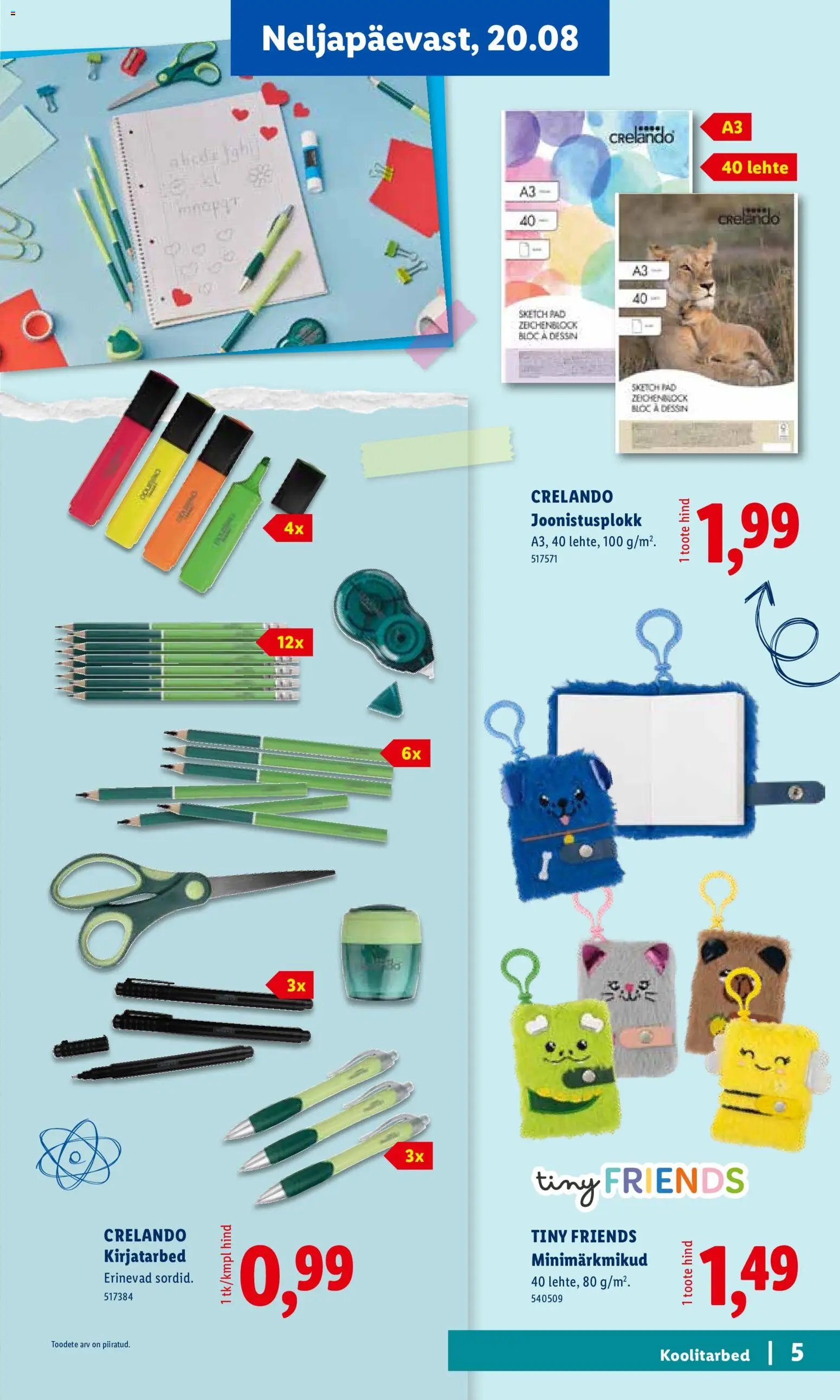 Lidl Koolitarvete kataloog 2026