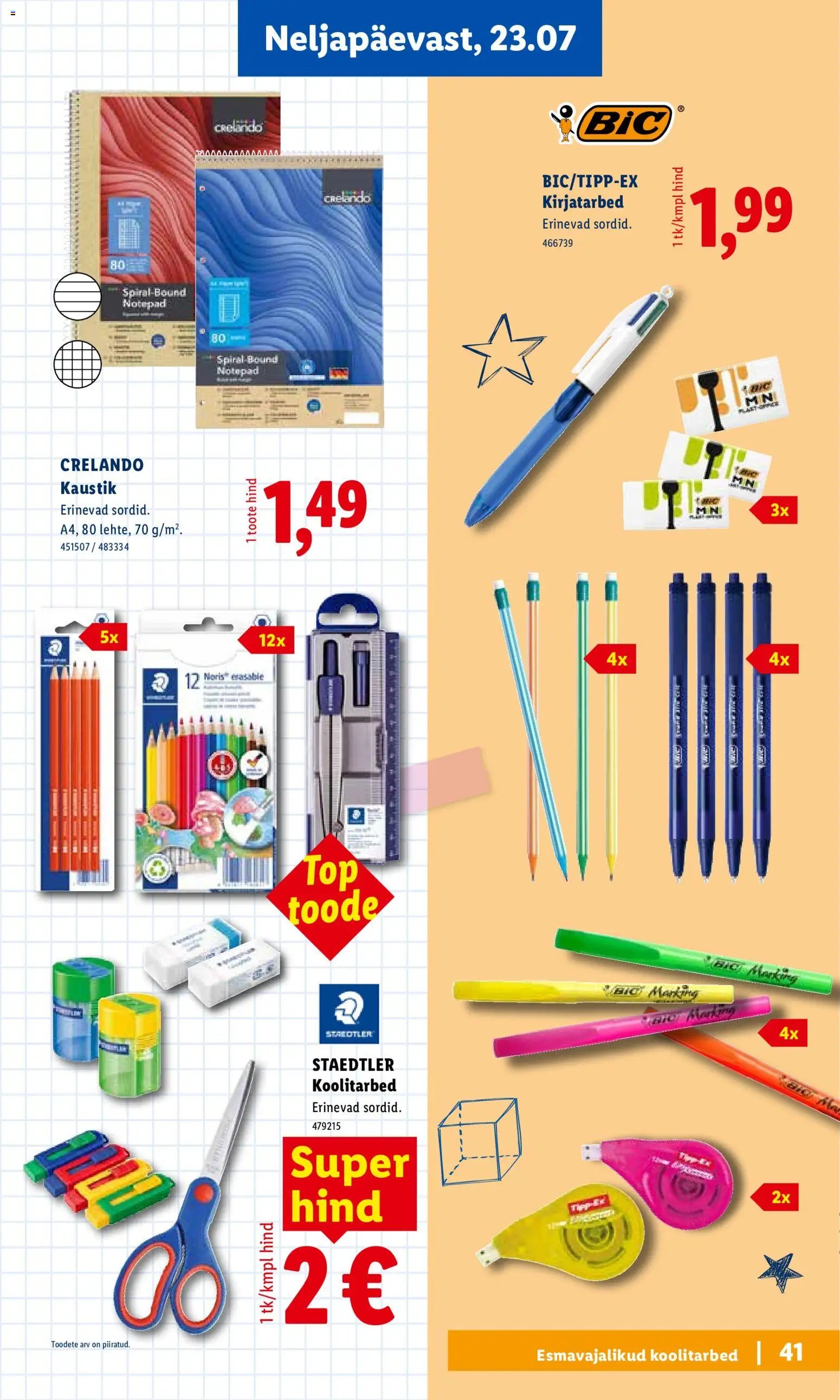 Lidl Koolitarvete kataloog 2026