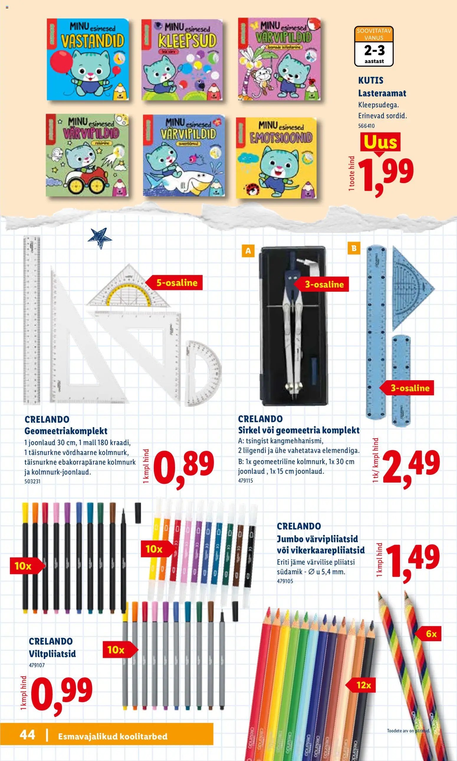 Lidl Koolitarvete kataloog 2026