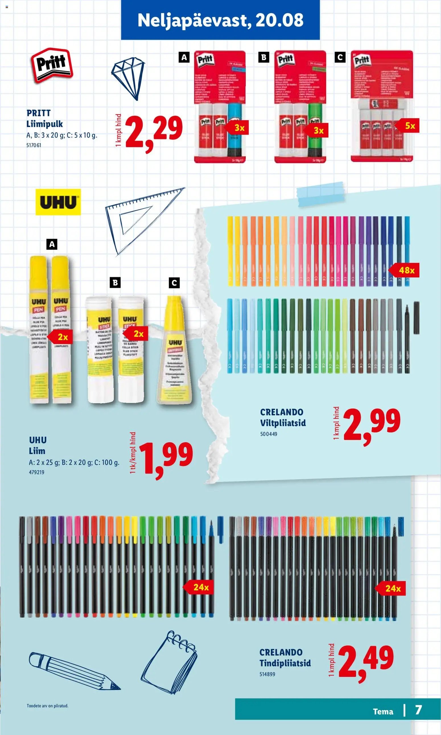 Lidl Koolitarvete kataloog 2026