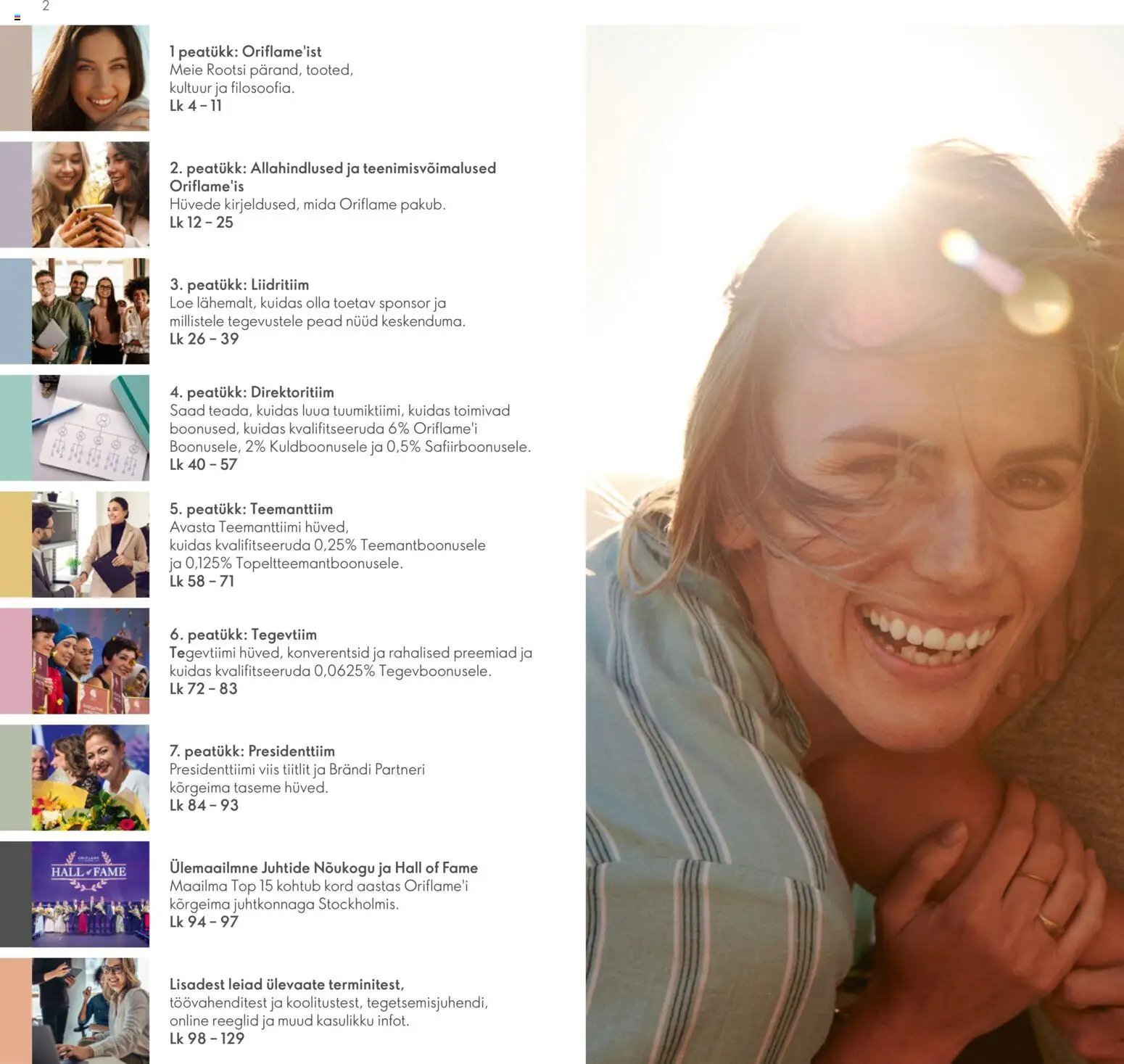 Oriflame Brändi Partneri Preemiaplaan