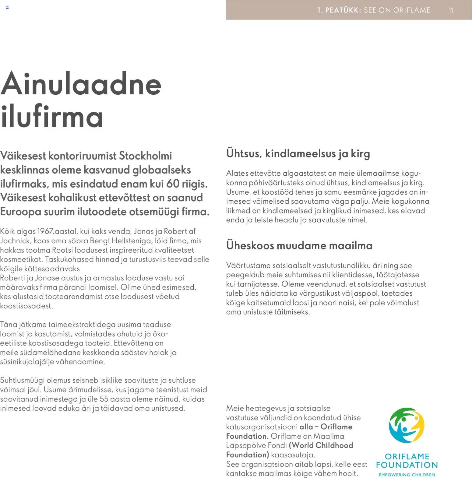 Oriflame Brändi Partneri Preemiaplaan