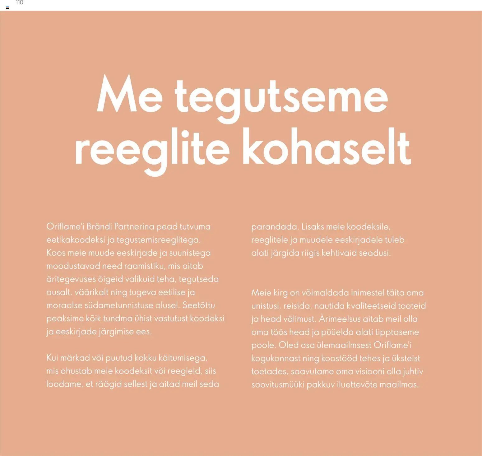 Oriflame Brändi Partneri Preemiaplaan