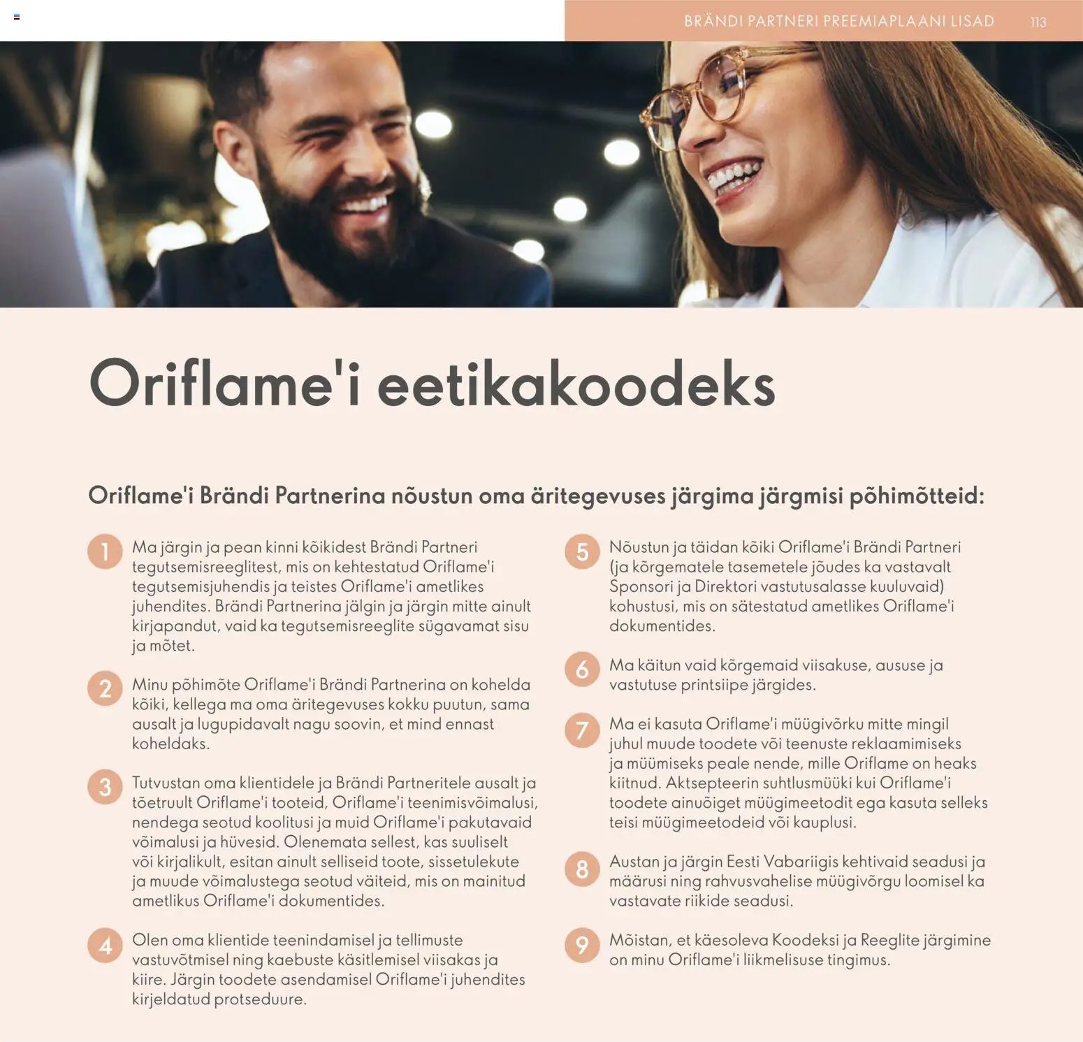 Oriflame Brändi Partneri Preemiaplaan