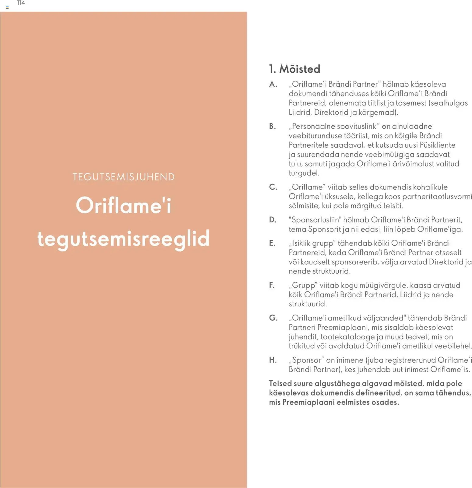 Oriflame Brändi Partneri Preemiaplaan