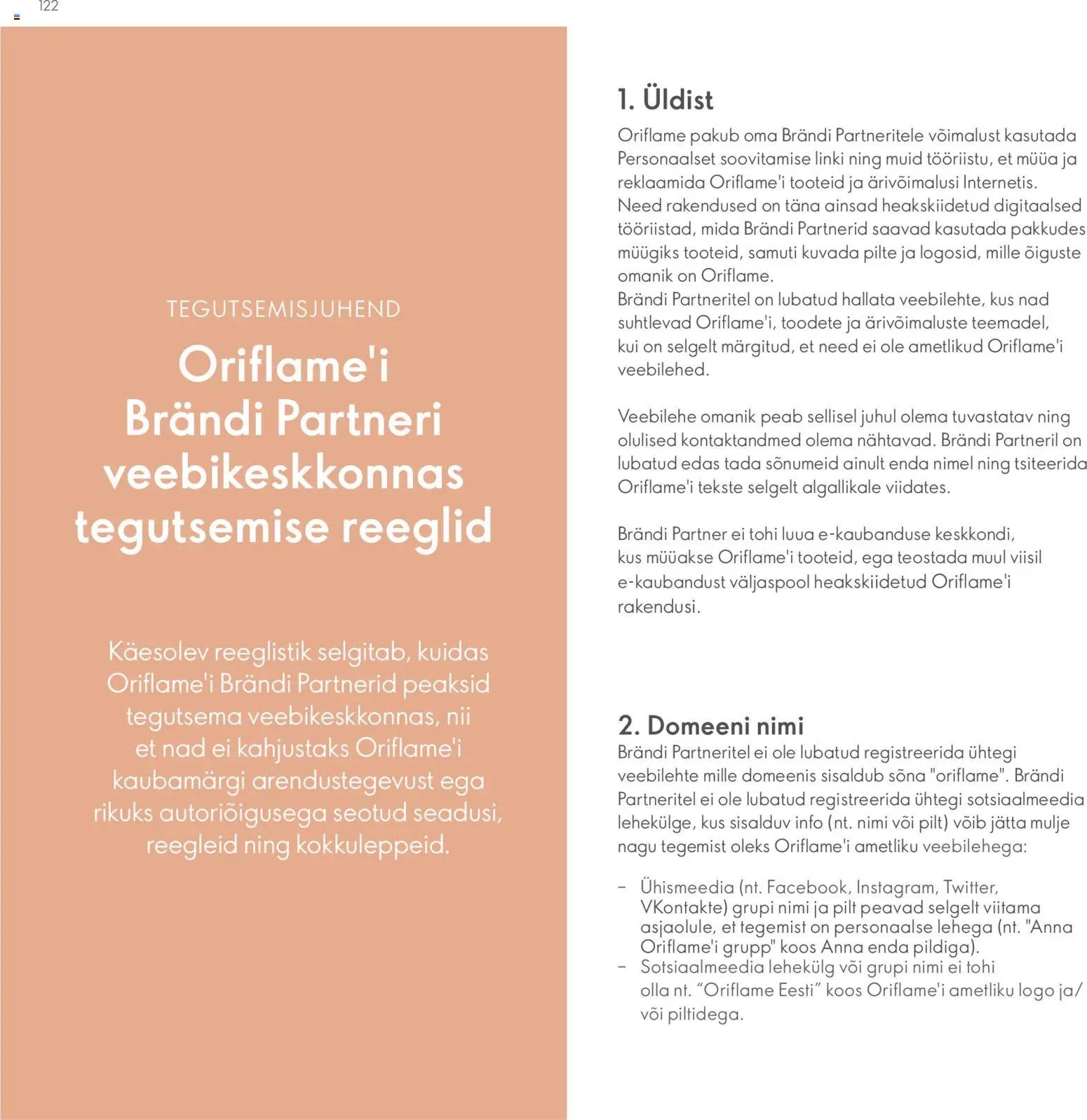 Oriflame Brändi Partneri Preemiaplaan