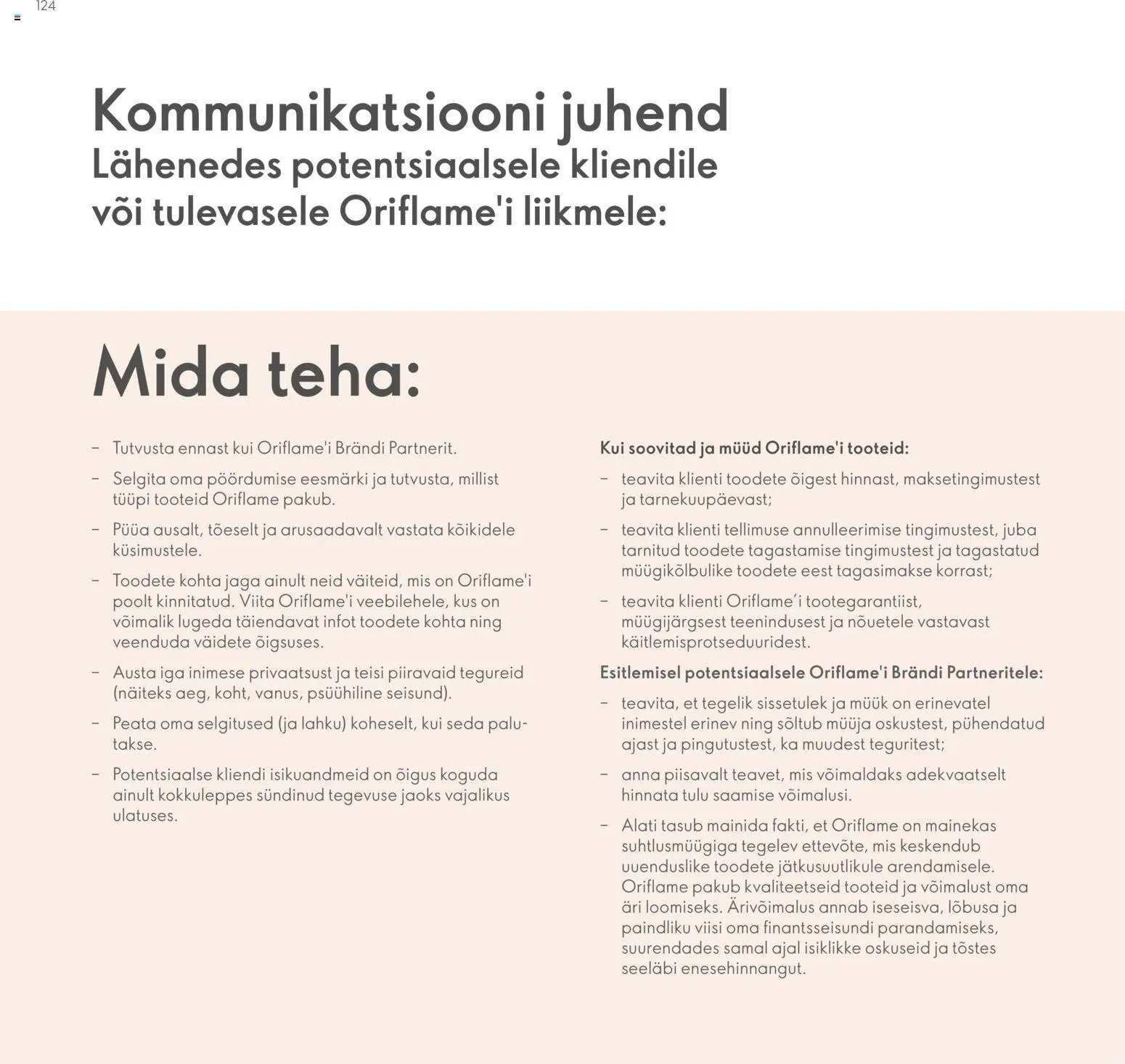 Oriflame Brändi Partneri Preemiaplaan