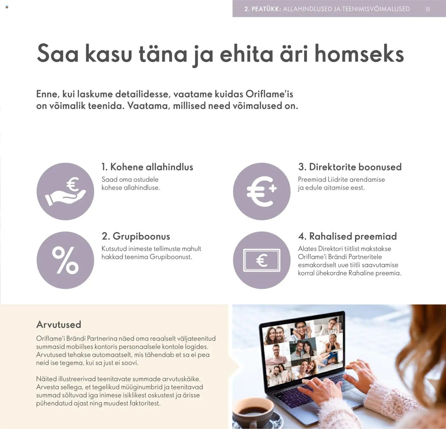 Oriflame Brändi Partneri Preemiaplaan