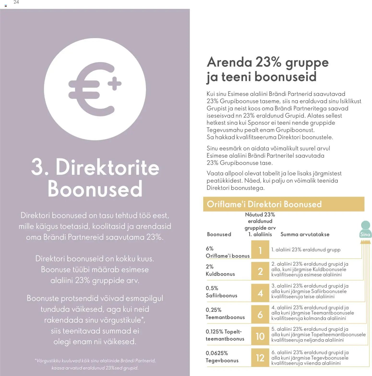 Oriflame Brändi Partneri Preemiaplaan