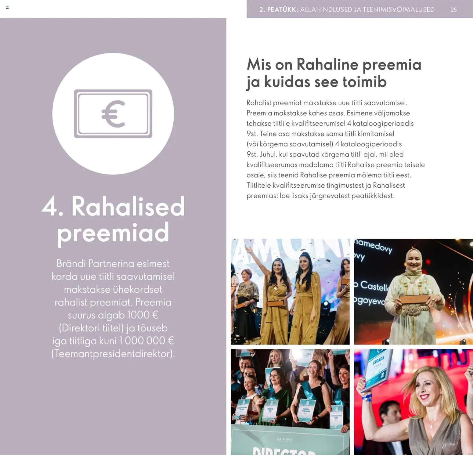 Oriflame Brändi Partneri Preemiaplaan