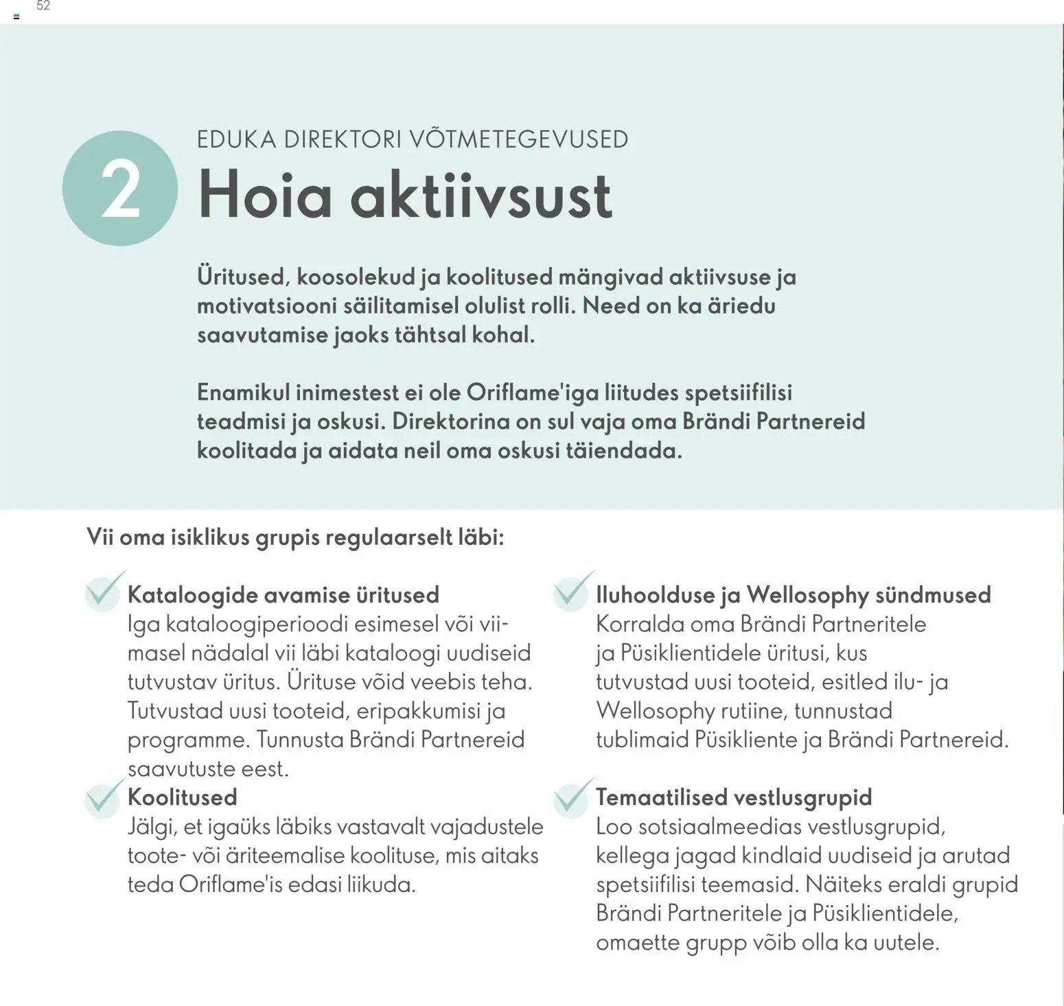 Oriflame Brändi Partneri Preemiaplaan
