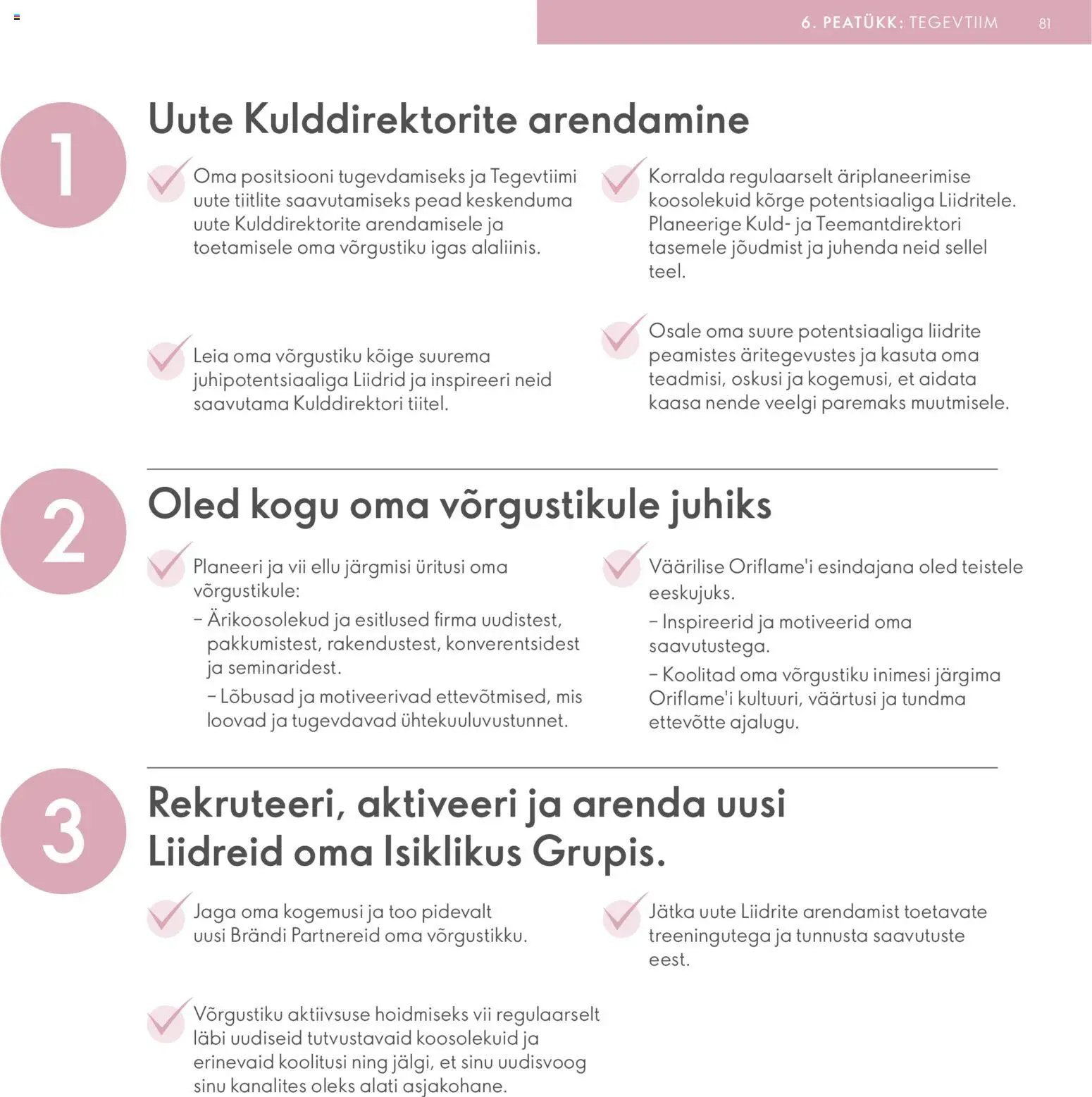 Oriflame Brändi Partneri Preemiaplaan